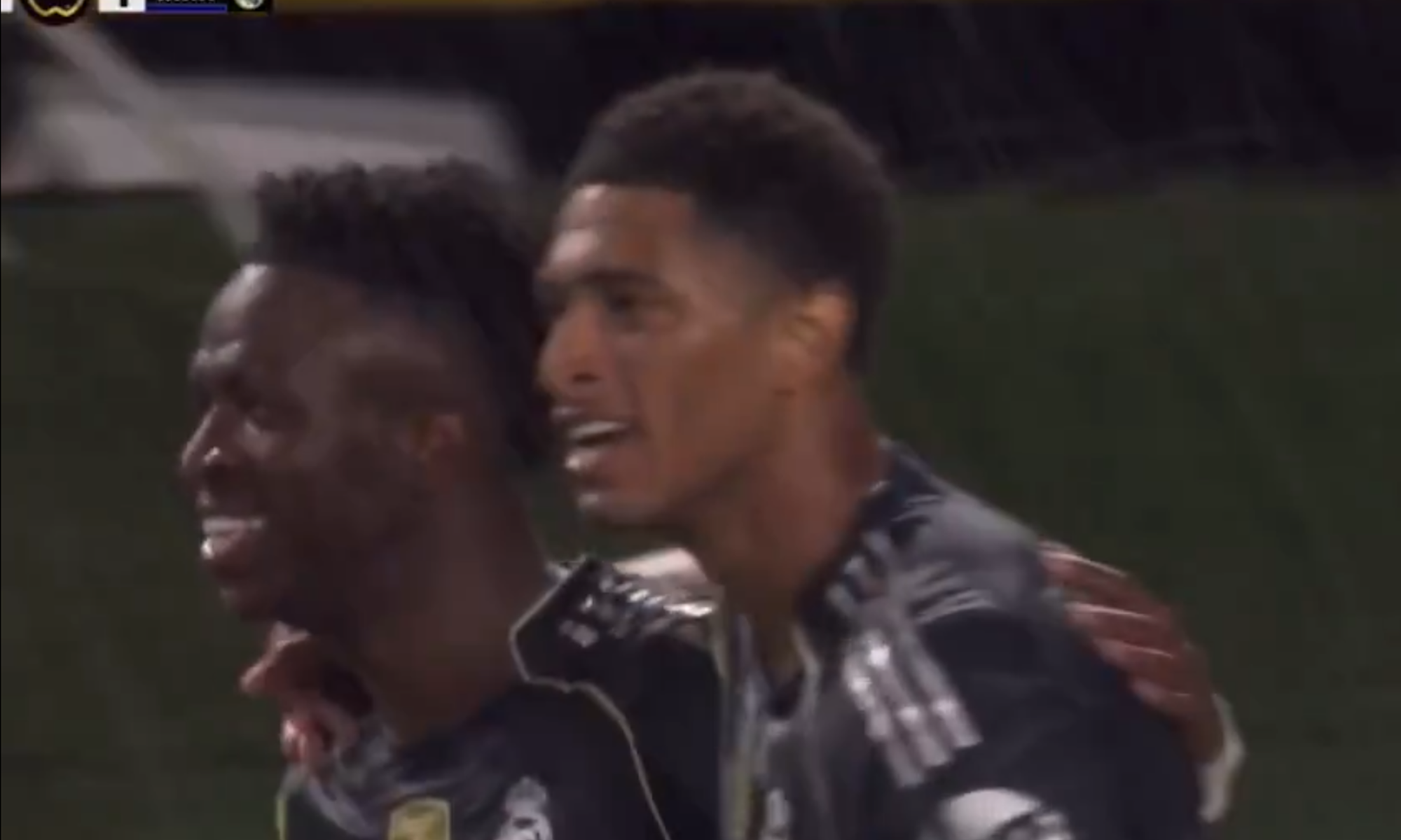 Vinicius y Bellingham en el gol