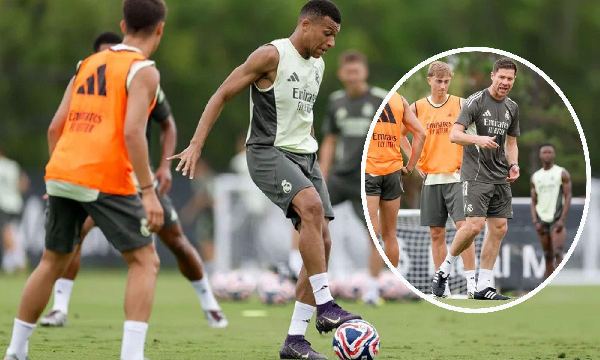 Mbappé entrenamiento y Xabi Alonso