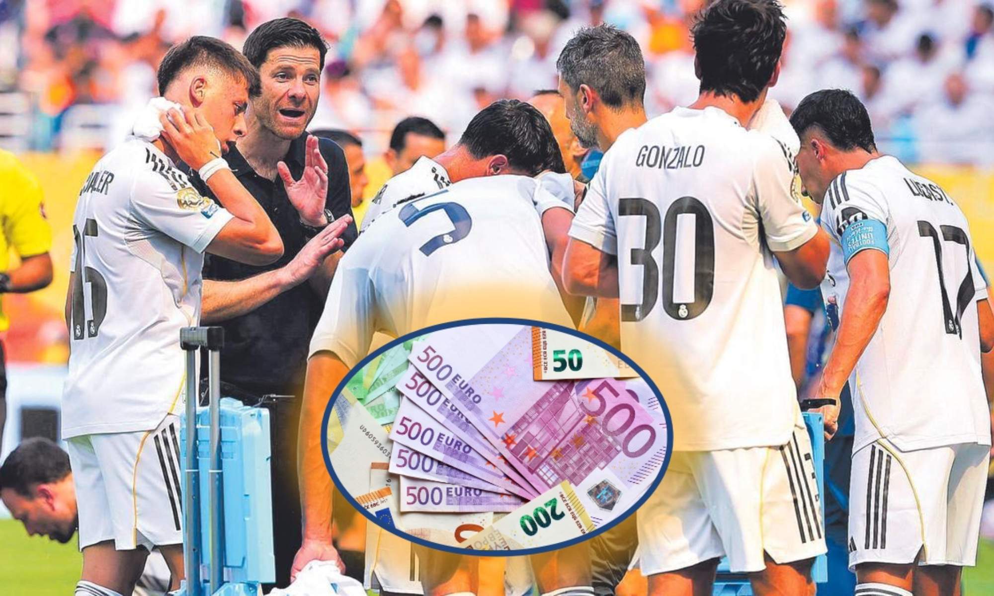 Xabi Alonso, hablando con sus jugadores durante un partido del Mundial, podría hacer al Madrid de oro. Xabi Alonso, hablando con sus jugadores durante un partido del Mundial, podría hacer al Madrid de oro.