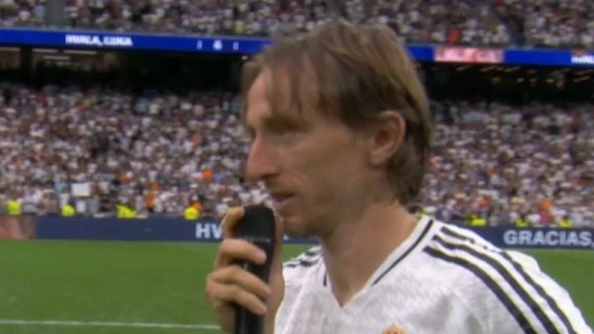 Luka Modric en su discurso de despedida