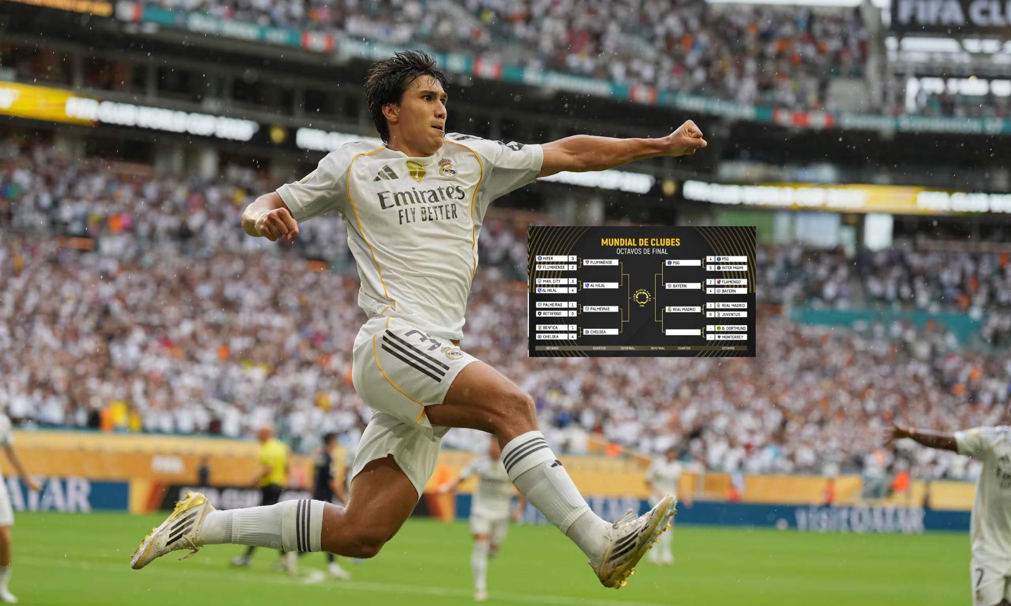 Este es el cuadro de los cuartos de final del Mundial: el Real Madrid espera rival