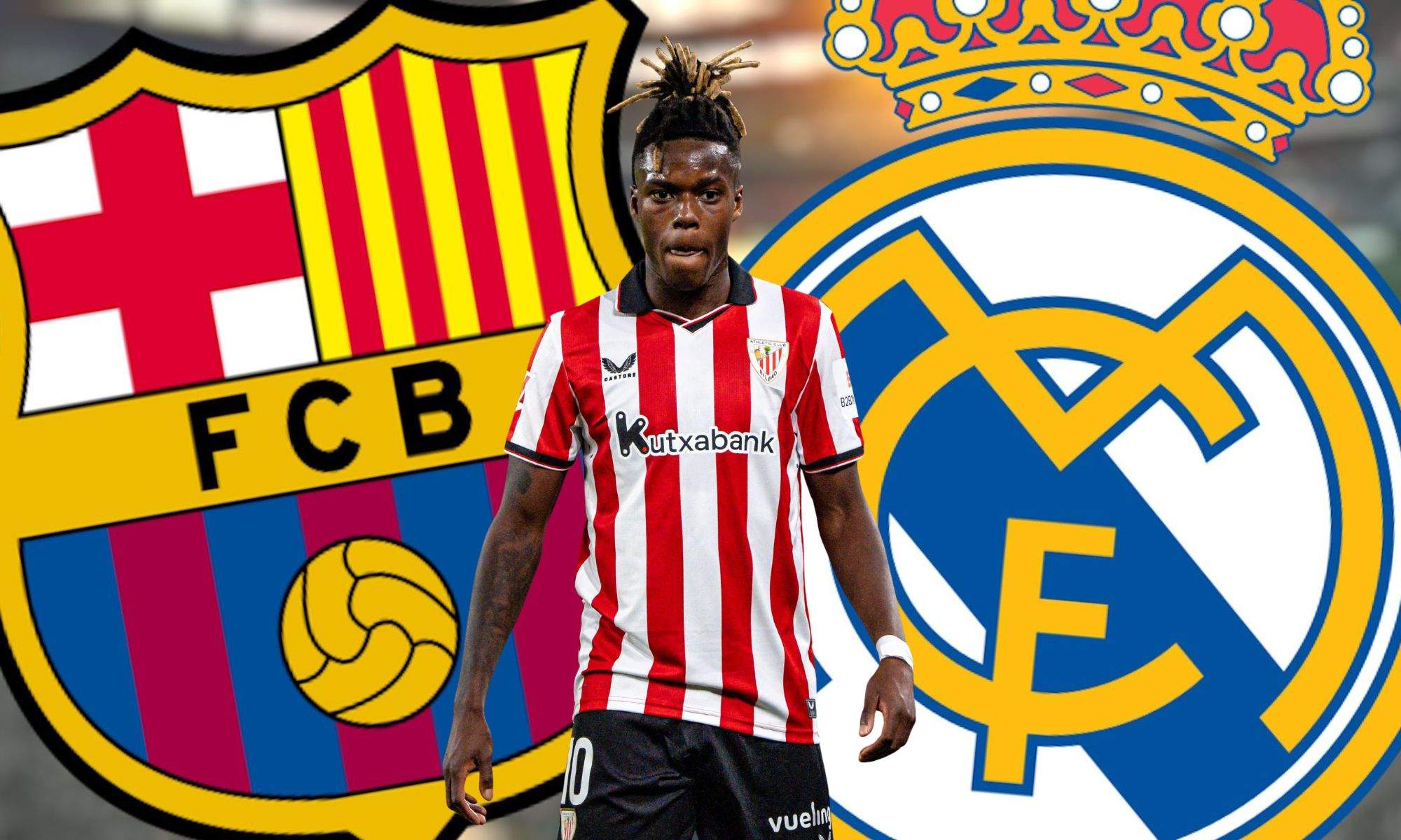 Barcelona y RealMadrid con Nico Williams