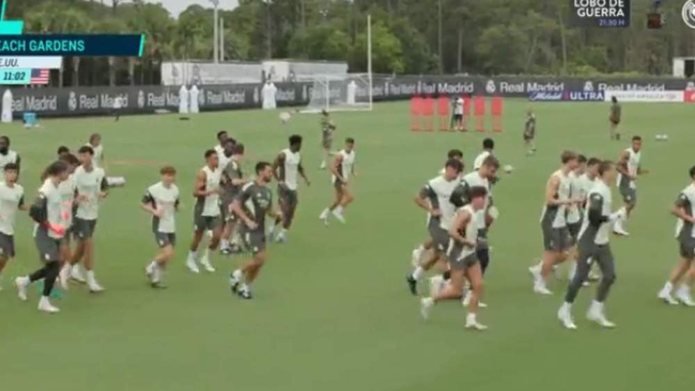 Entrenamiento del Real Madrid previo al partido contra el Borussia Dortmund Entrenamiento del Real Madrid previo al partido contra el Borussia Dortmund