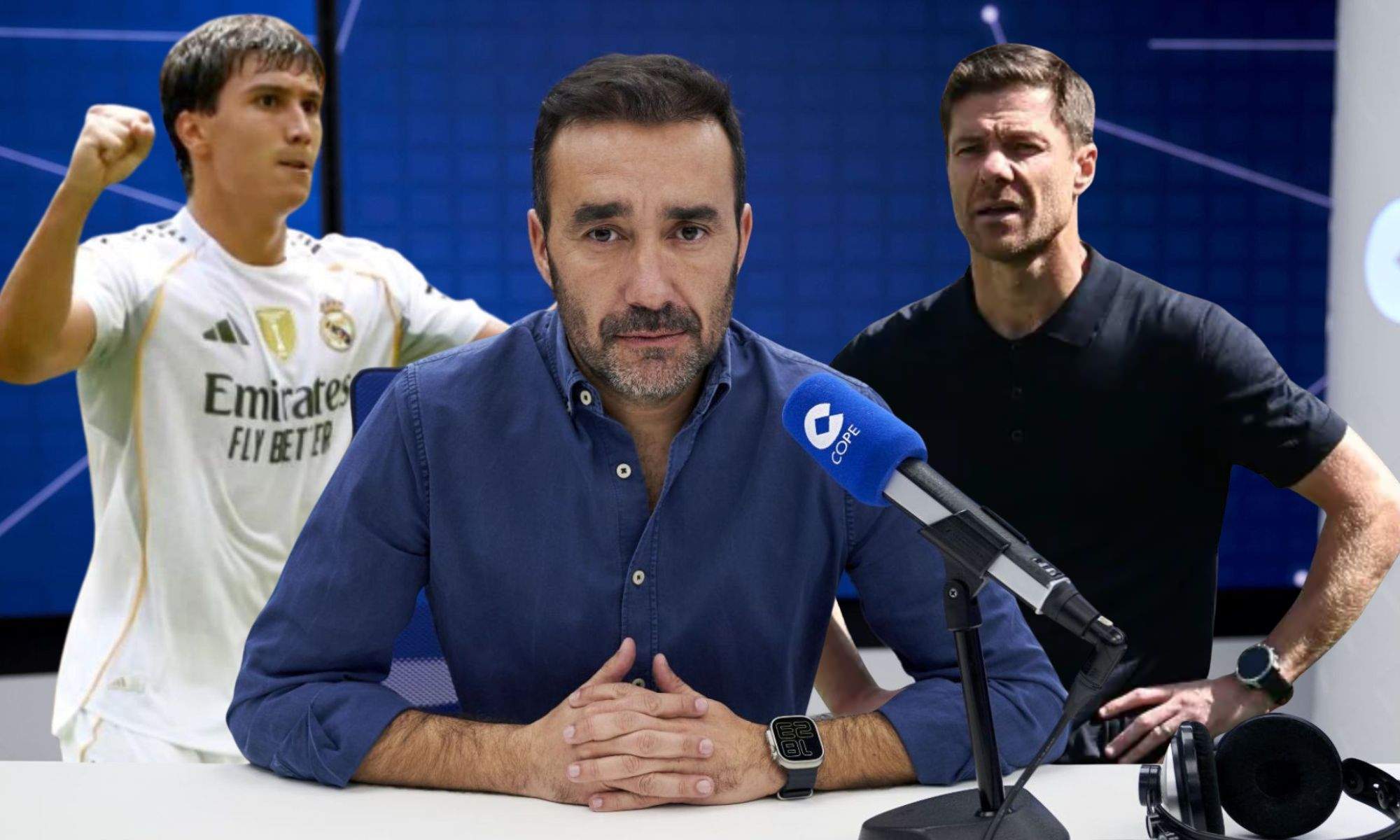 Gonzalo García,  Xabi Alonso y Juanma Castaño Gonzalo García,  Xabi Alonso y Juanma Castaño