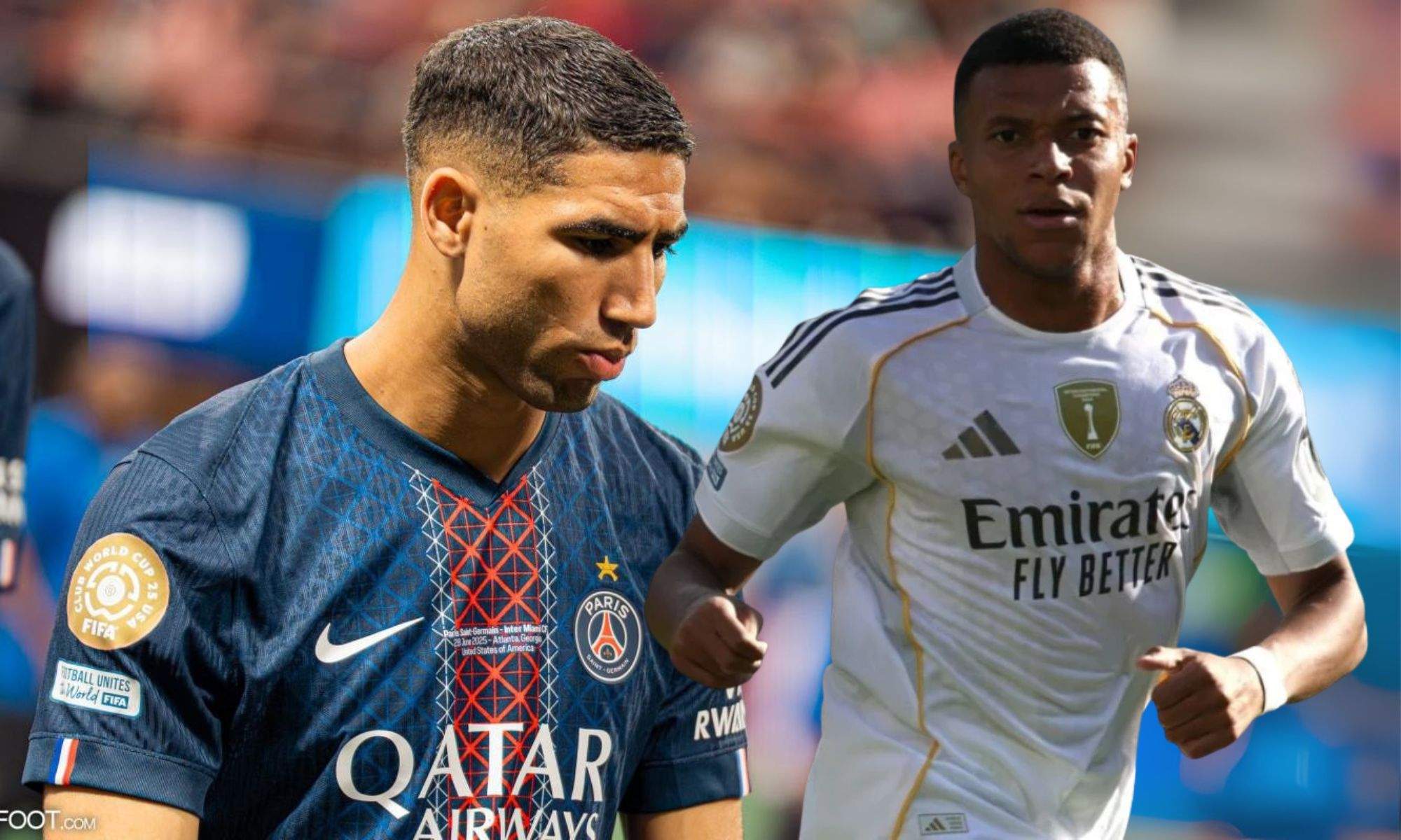 Achraf y Mbappé en el Mundial Clubes