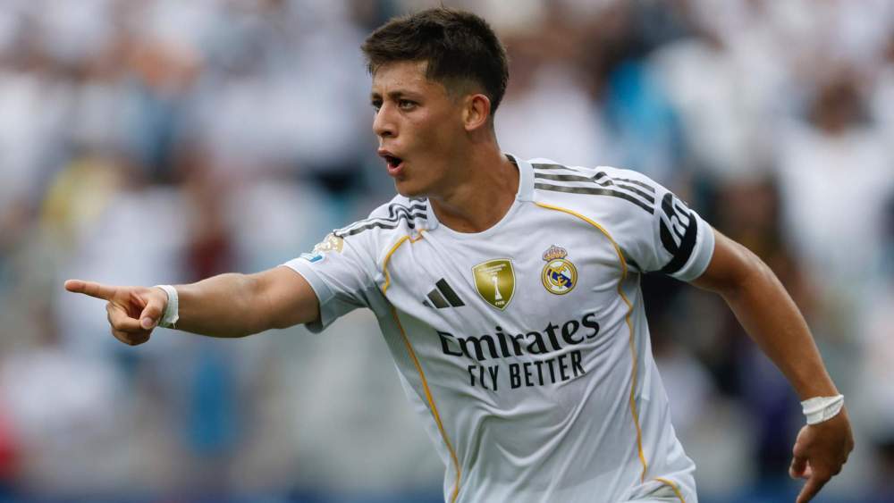 Arda Güler, celebrando un gol ante el Pachuca, en un partido del Mundial de Clubes.
