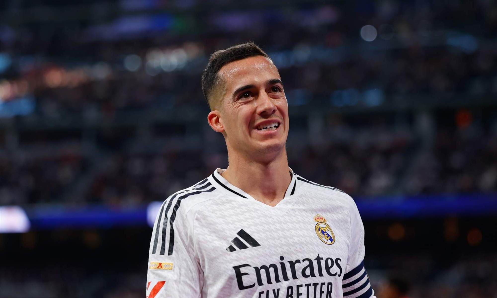 Lucas Vázquez, en el Bernabéu