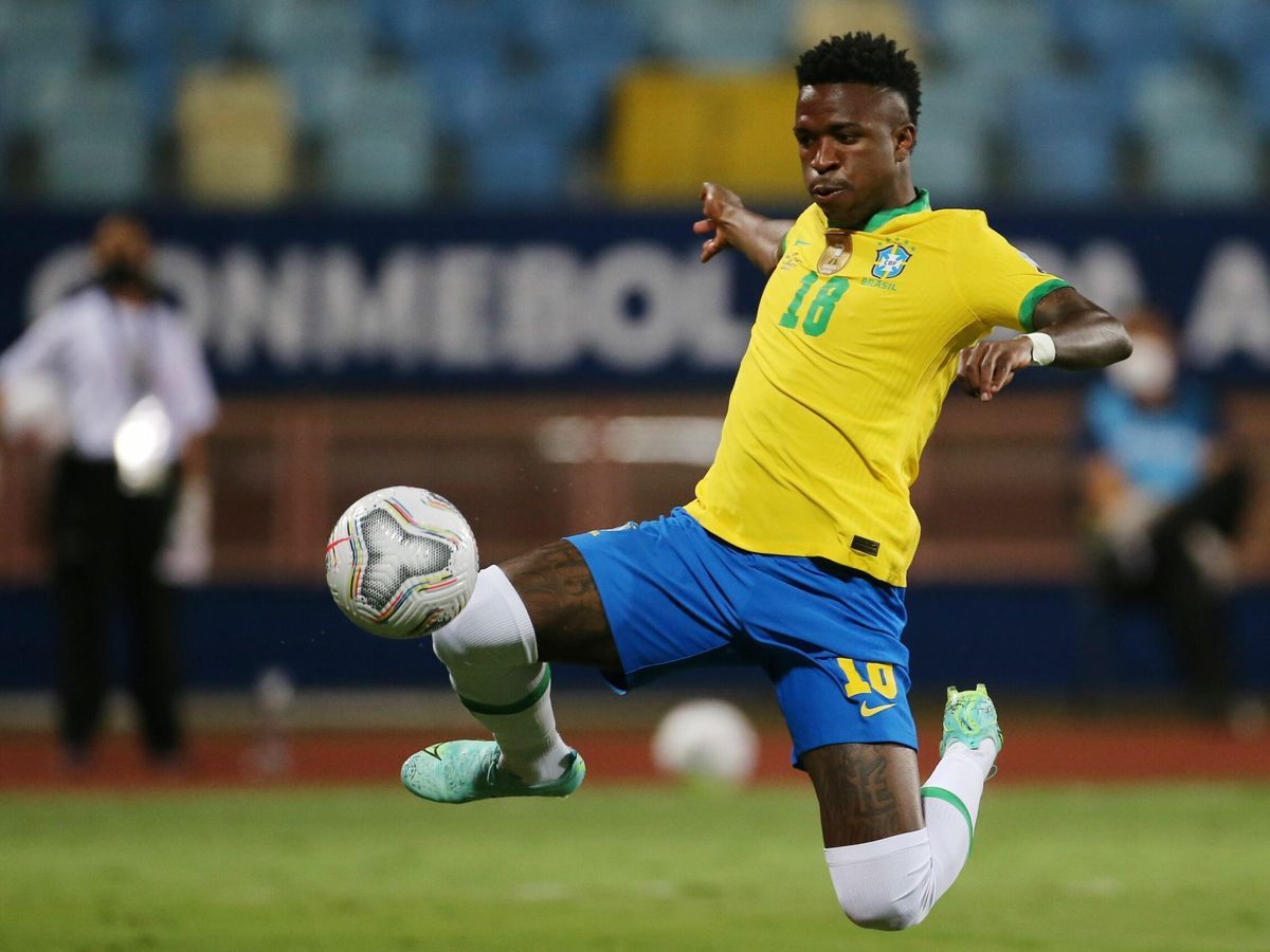 Vinicius Junior con la Selección de Brasil
