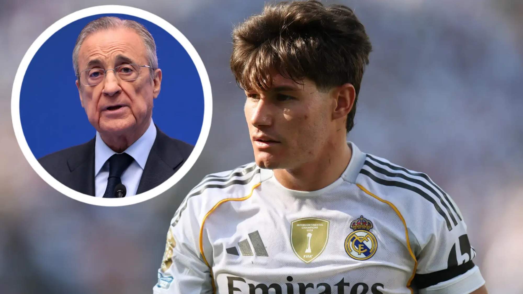 Florentino Pérez y Fran García.