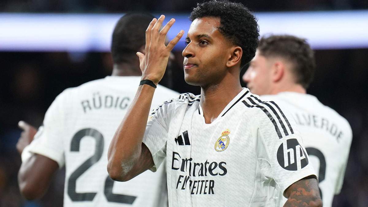 Rodrygo celebrando con el Real Madrid Rodrygo celebrando con el Real Madrid