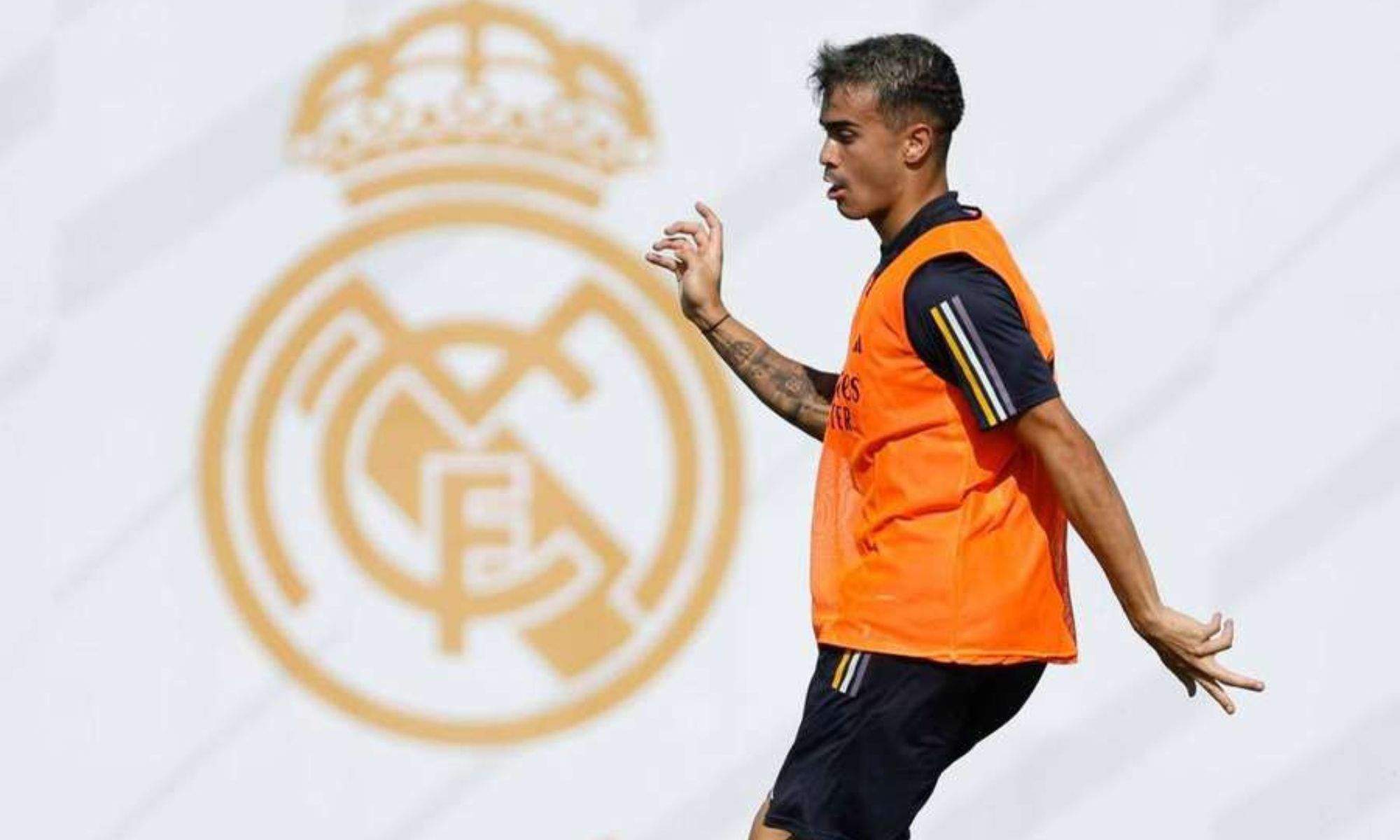 Reinier entrenando con el Real Madrid en Valdebebas