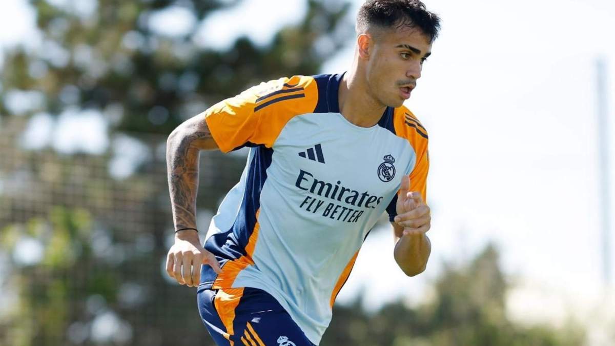 Reinier Jesús, durante un entrenamiento con el Real Madrid en Valdebebas. Reinier Jesús, durante un entrenamiento con el Real Madrid en Valdebebas.