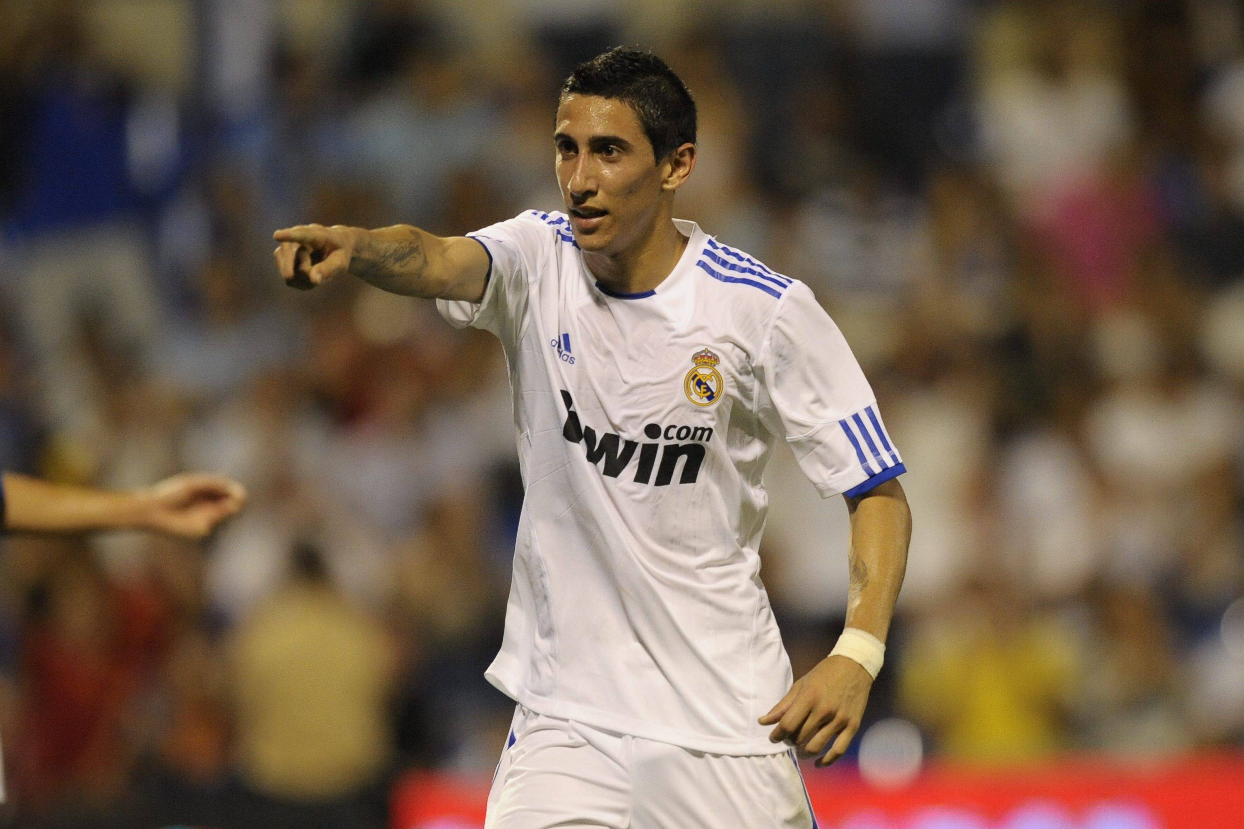 Ángel Di María con el Real Madrid