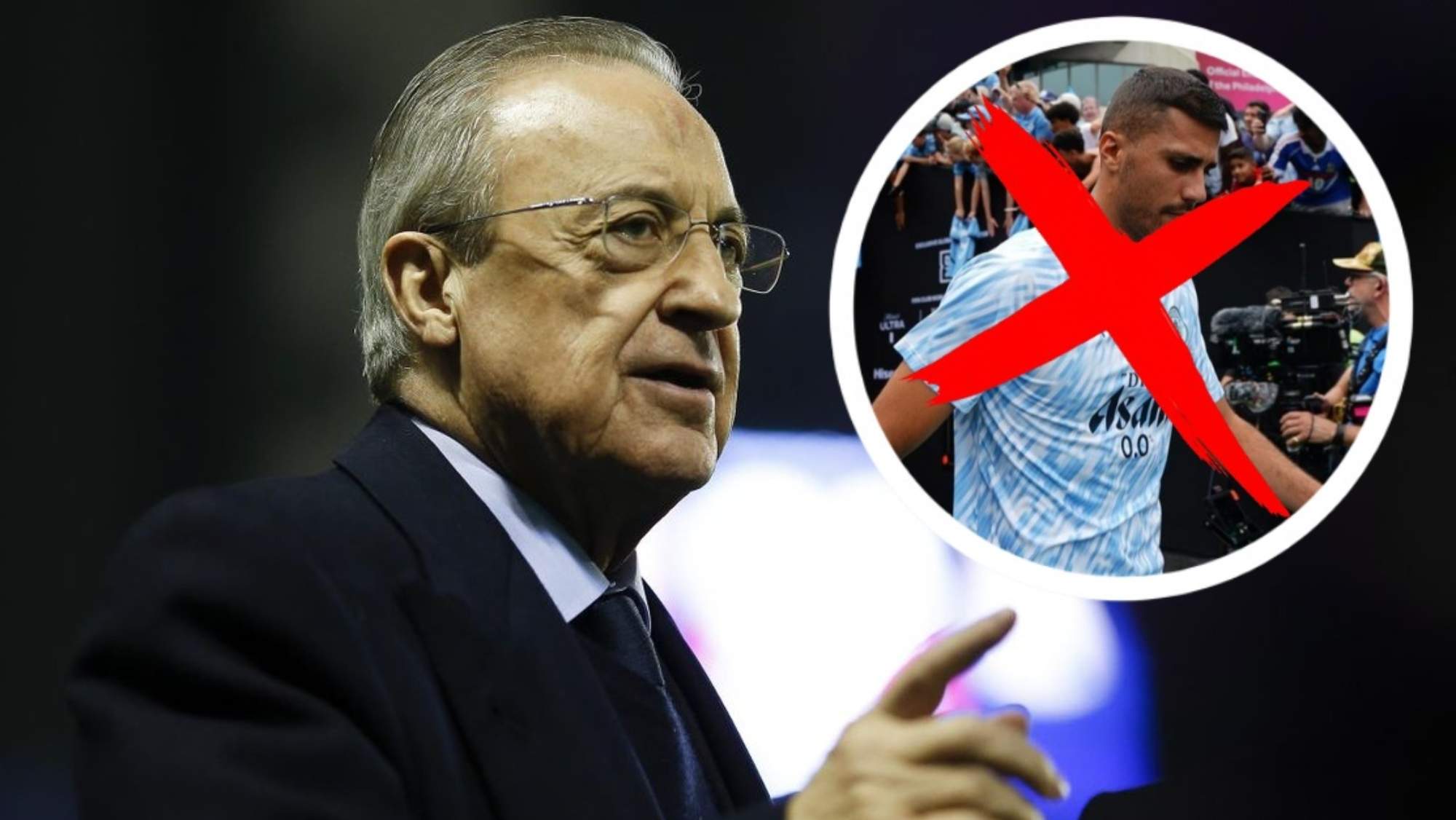 Florentino Pérez descarta por completo el fichaje de Rodrigo Hernández.