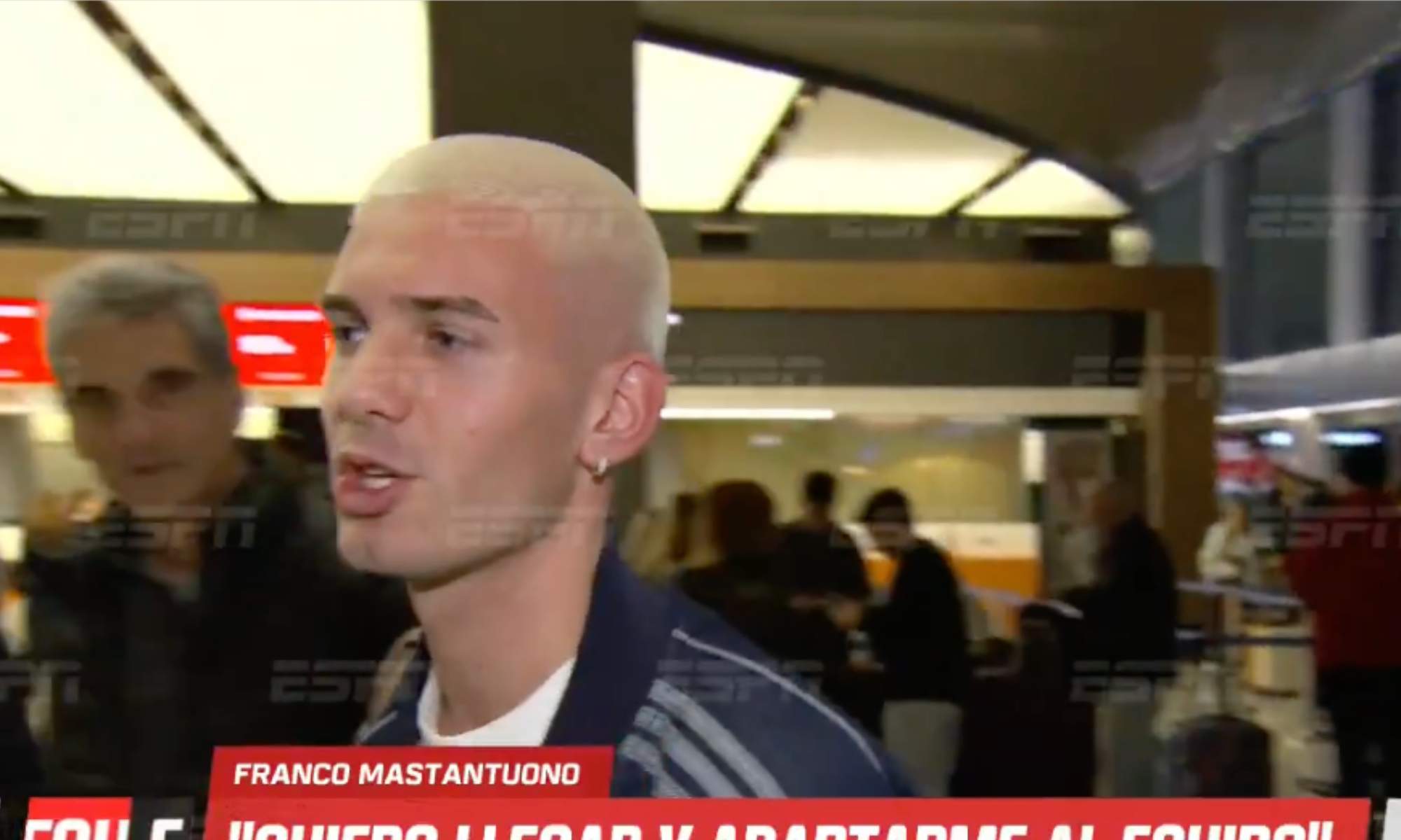 Franco Mastantuno habló para ESPN antes de volar a Madrid y habló sobre la etapa que iniciará en breve en el Real Madrid.