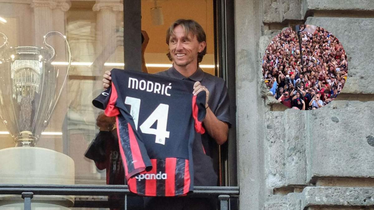 Histórico recibimiento de los tifosi a Modric en el Milan Histórico recibimiento de los tifosi a Modric en el Milan
