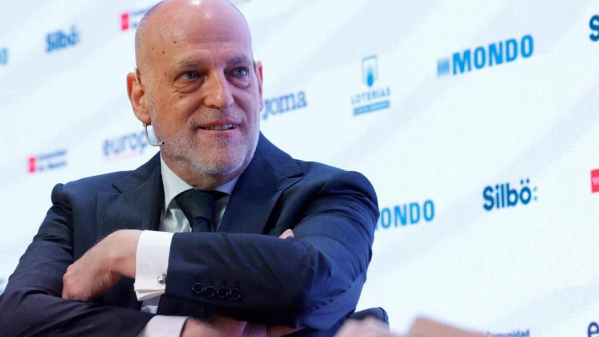 Javier Tebas, presidente de la Liga, durante un evento reciente. Javier Tebas, presidente de la Liga, durante un evento reciente.