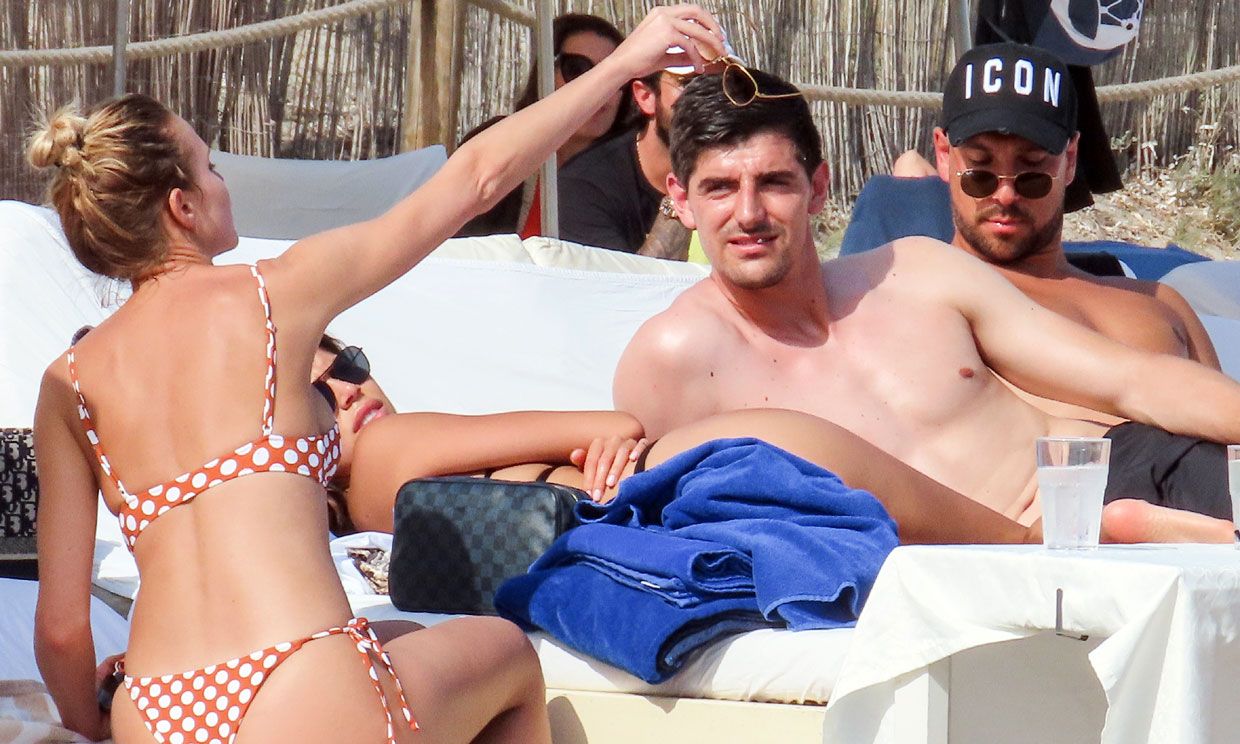 thibaut courtois en su casa
