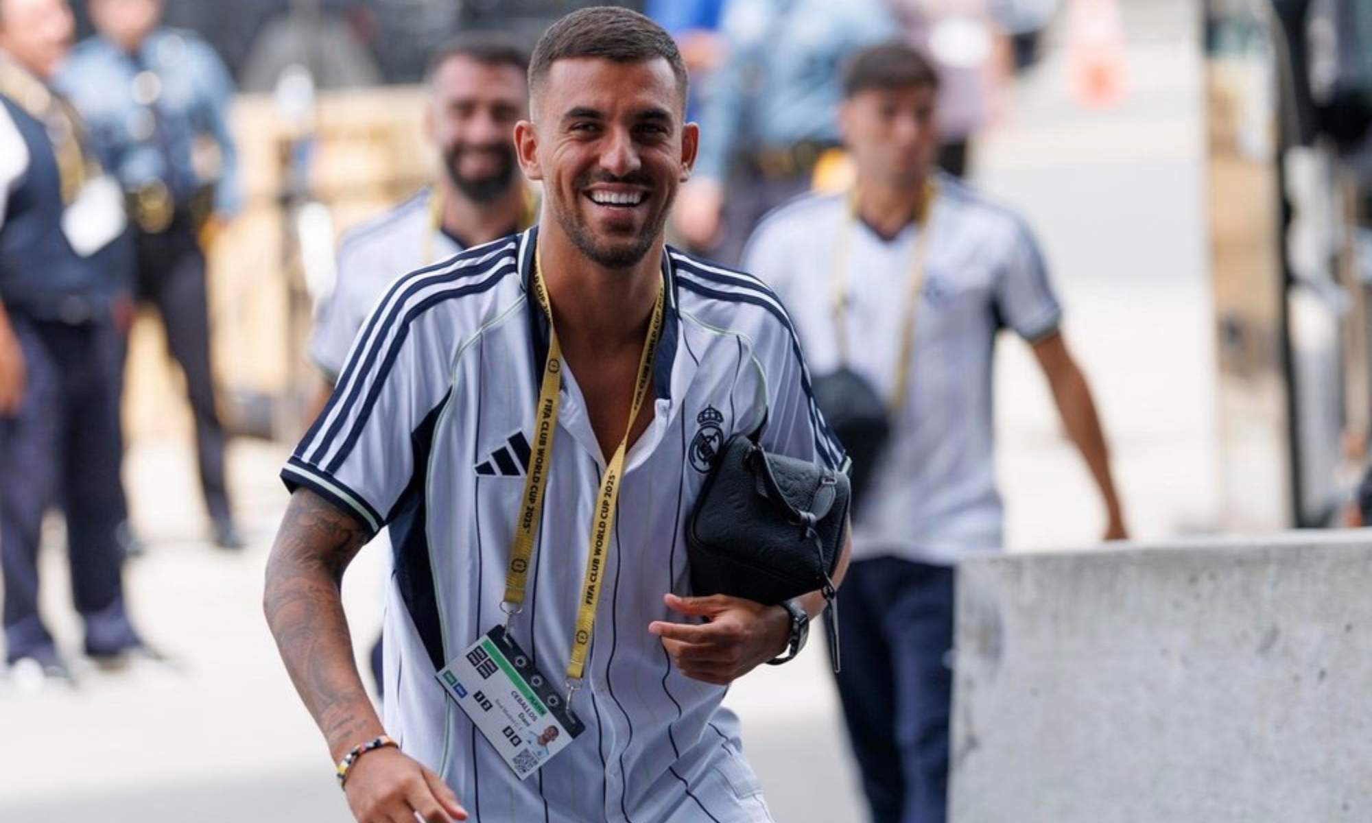 Dani Ceballos con el Real Madrid en Estados Unidos. 