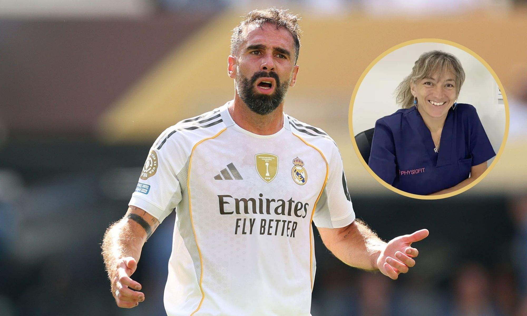 Dani Carvajal y su nutricionista Itziar González