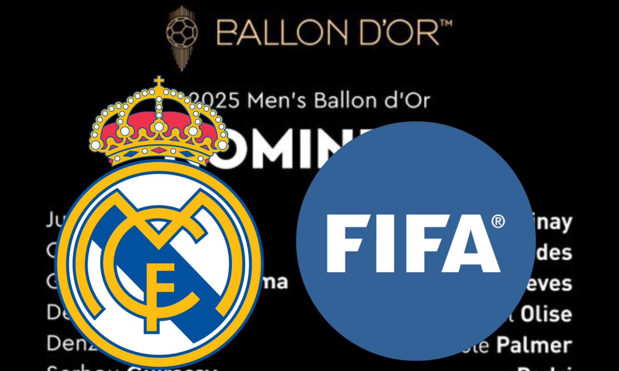 Lista Balon Oro, Real Madrid y FIFA Lista Balon Oro, Real Madrid y FIFA