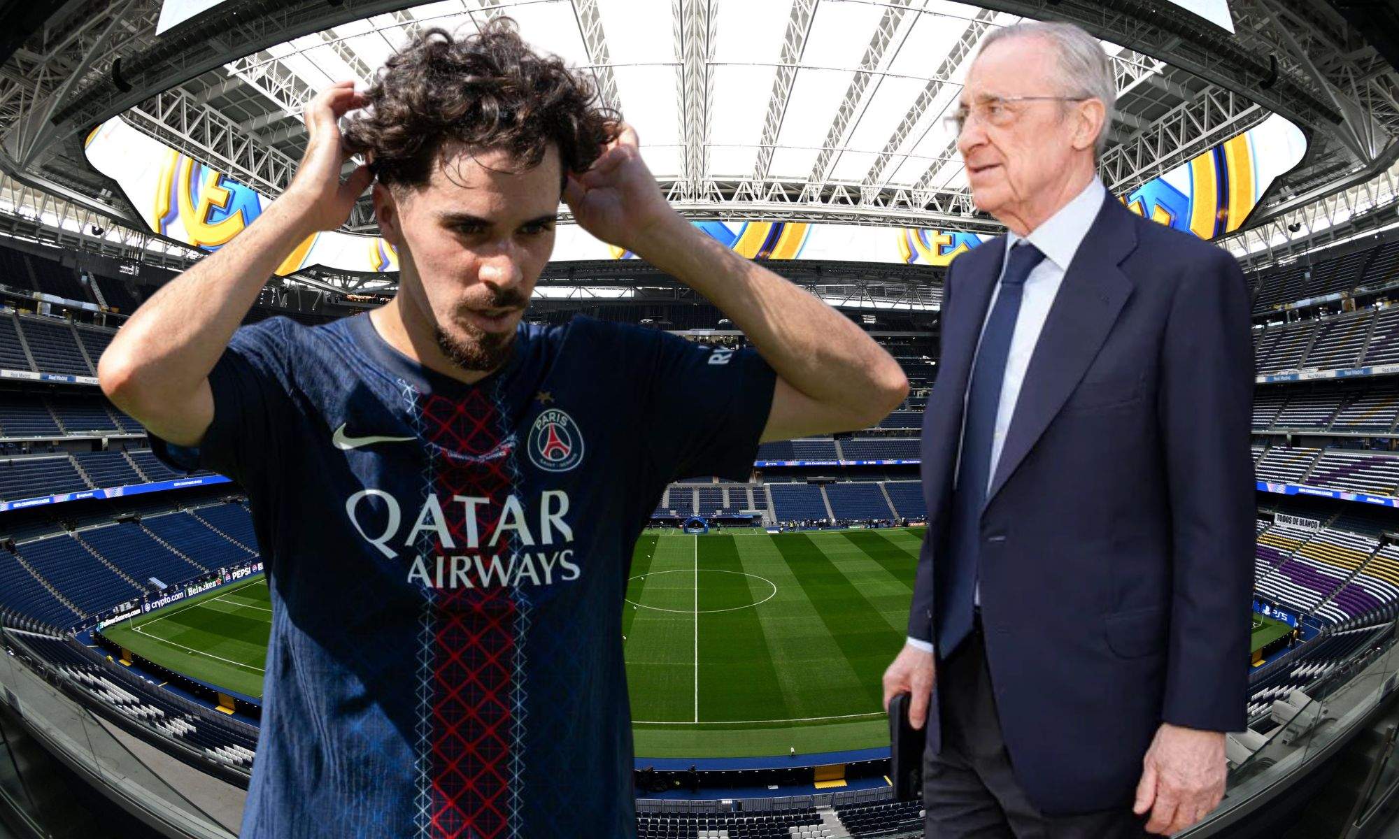 Vitinha y Florentino Pérez