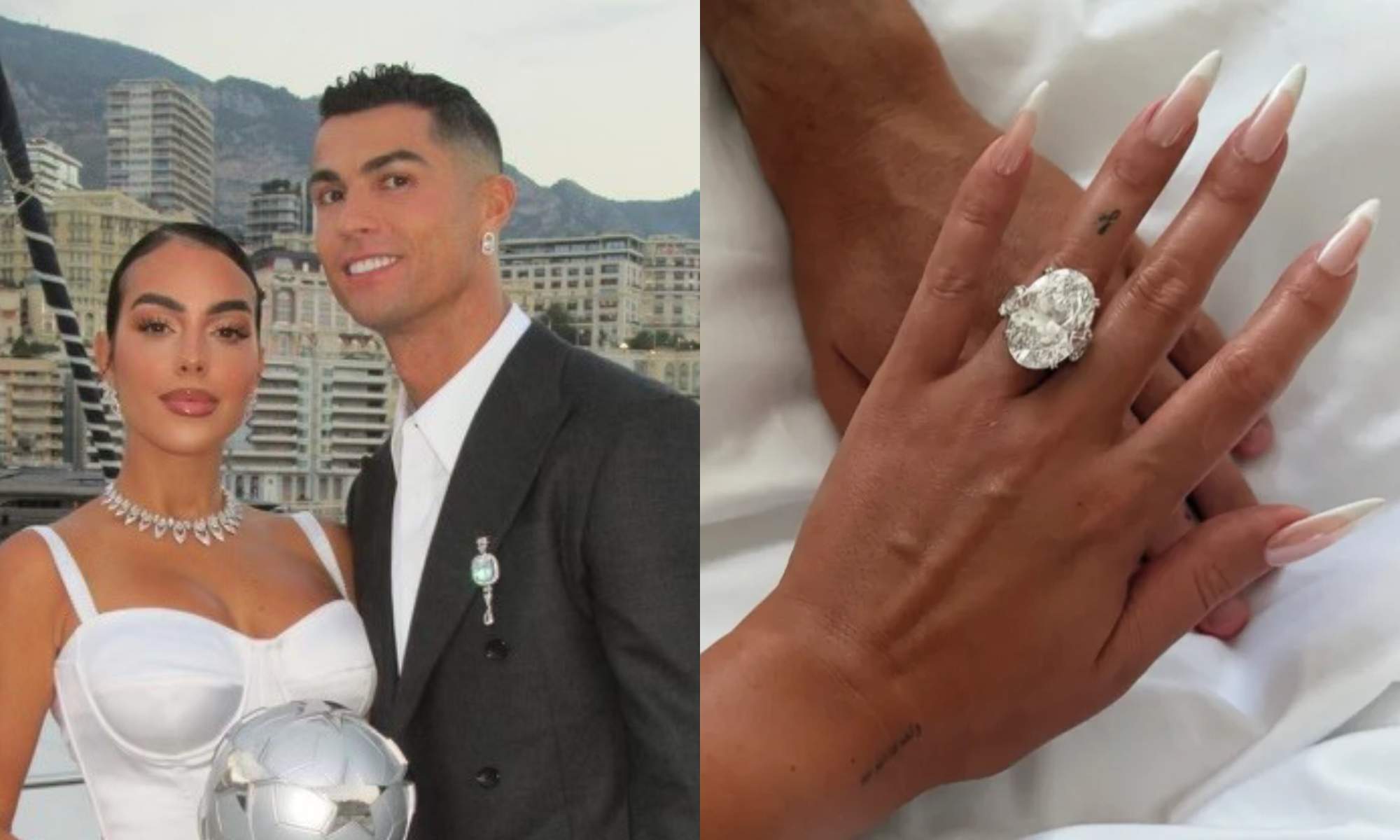 Cristiano Ronaldo ha sorprendido, al regalarle un anillo impresionante a Georgina Rodríguez con motivo de la boda de ambos.