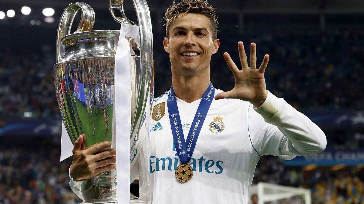 Cristiano Ronaldo con el Real Madrid