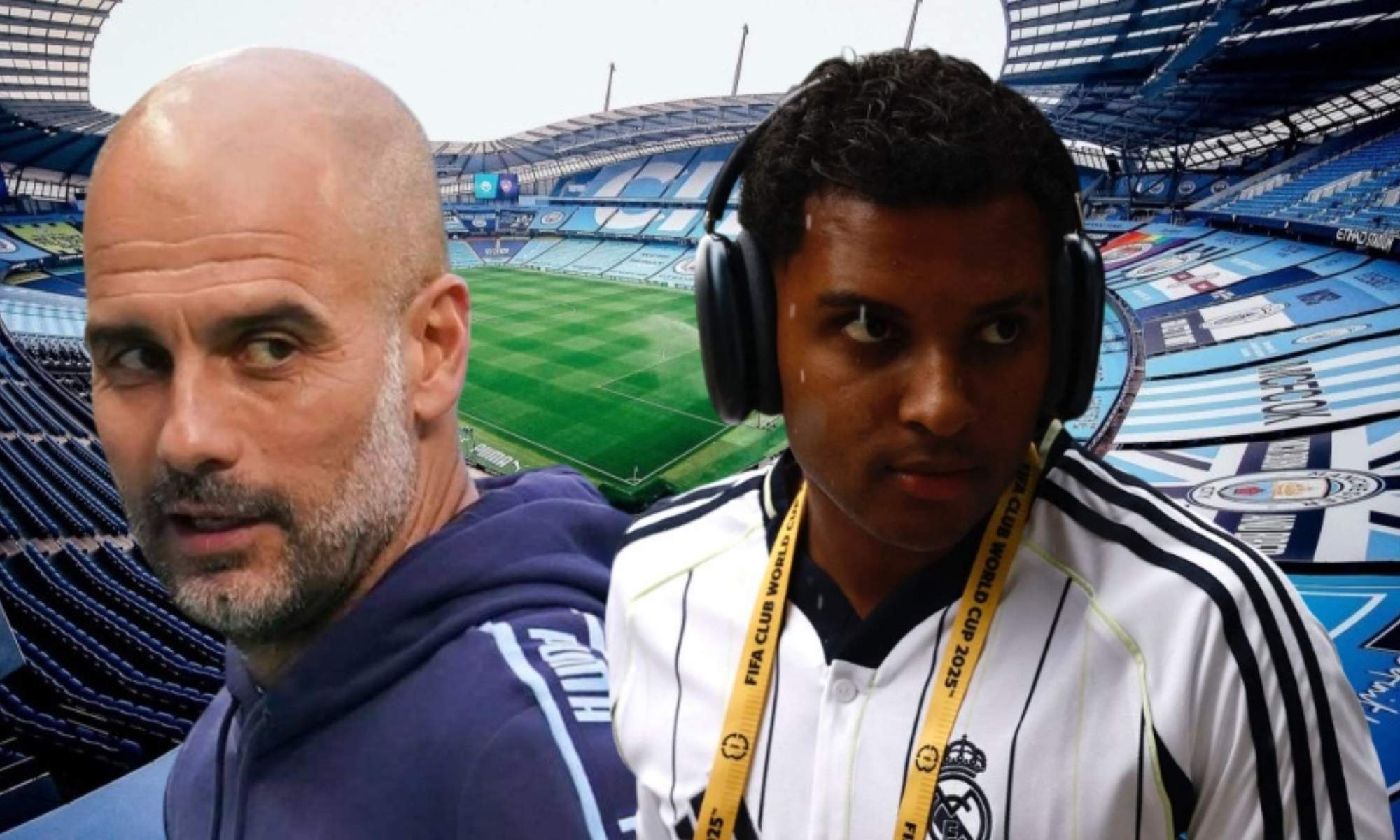 Guardiola y Rodrygo Guardiola y Rodrygo