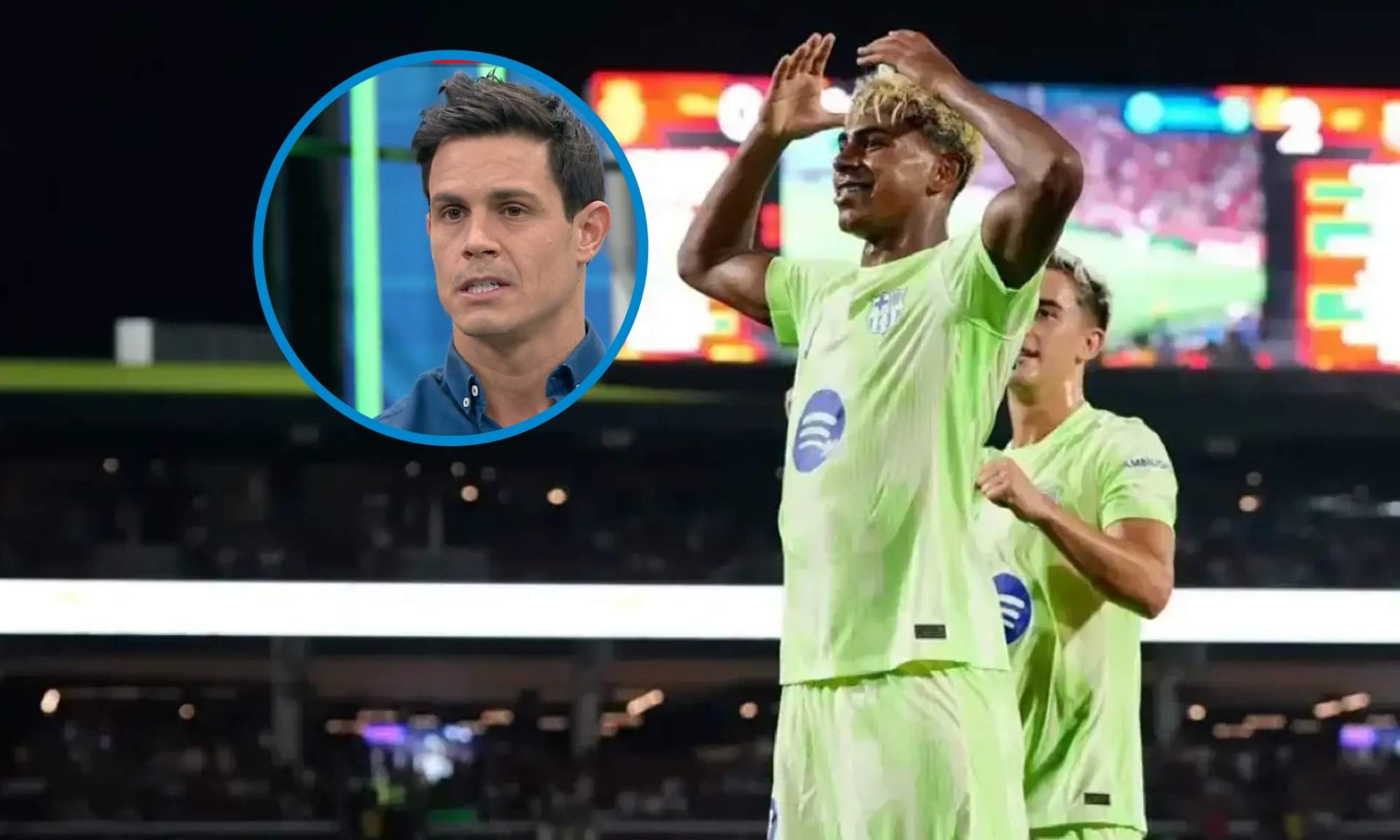 Edu Aguirre se ha mostrado crítico después del último gesto que realizó Lamine Yamal en el festejo de su gol.