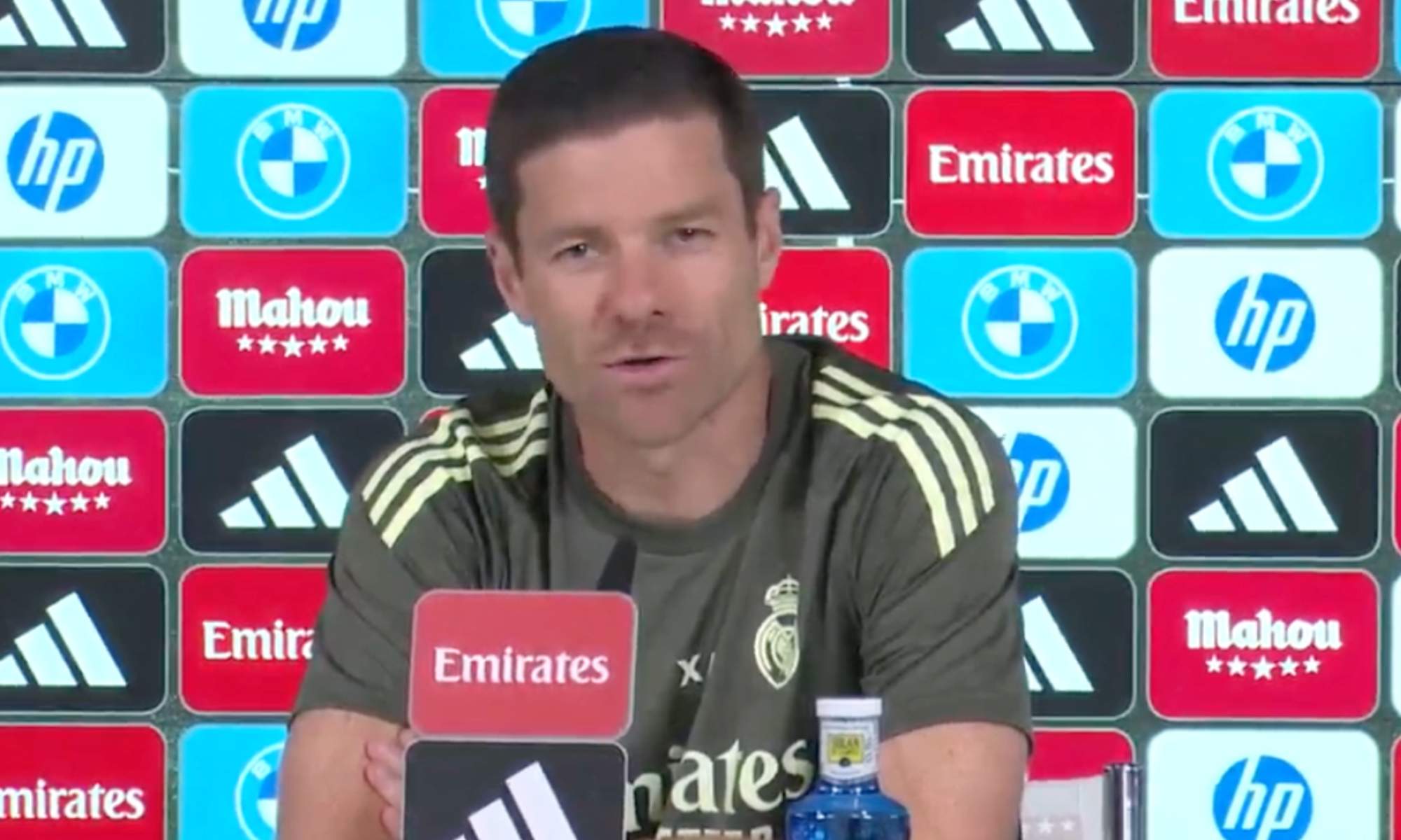 Xabi Alonso, en la rueda de prensa de esta tarde en Valdebebas, en la previa del encuentro ante Osasuna. Xabi Alonso, en la rueda de prensa de esta tarde en Valdebebas, en la previa del encuentro ante Osasuna.