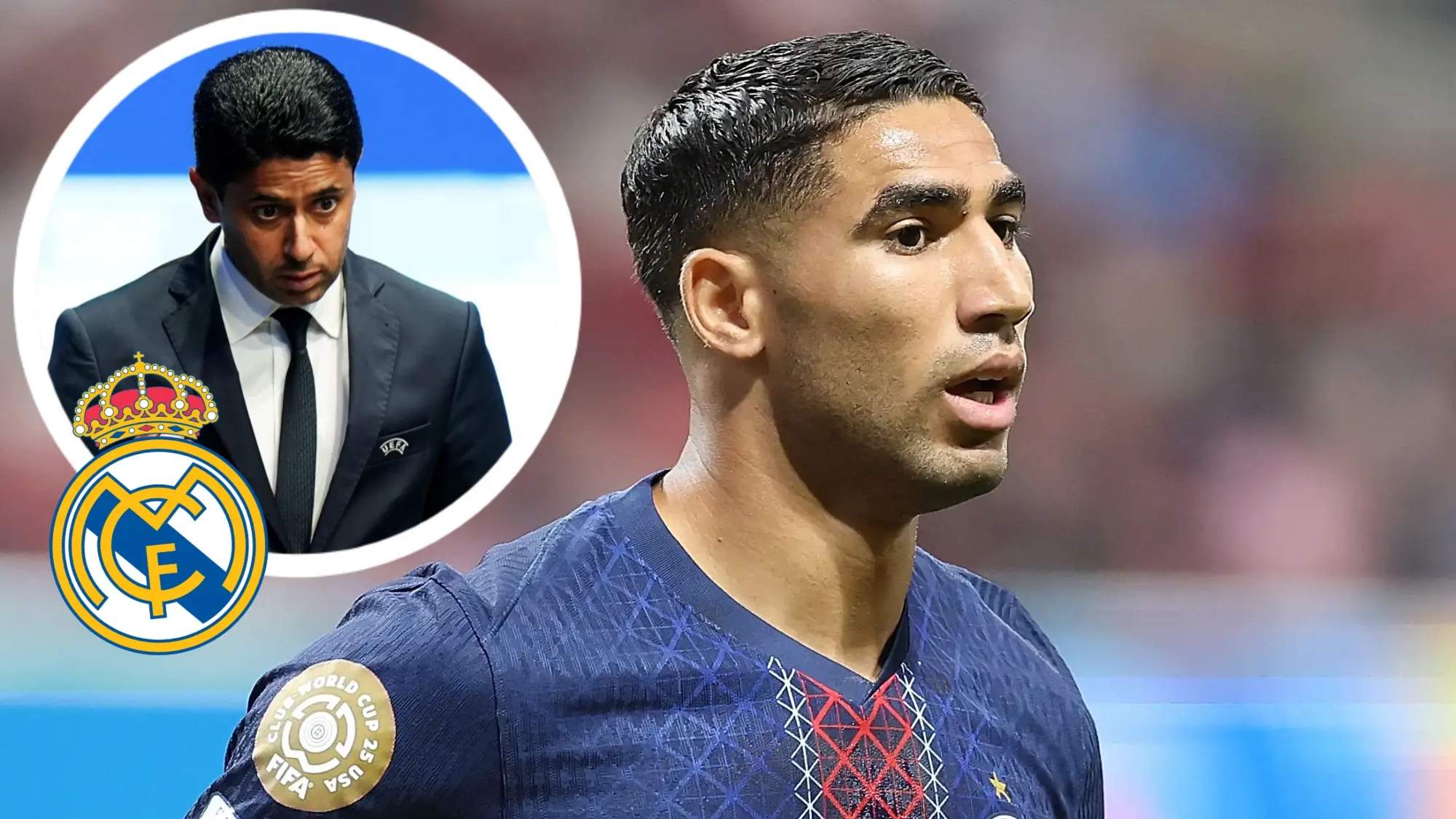 El último guiño de Hakimi al Real Madrid que desespera a Al-Khelaïfi.