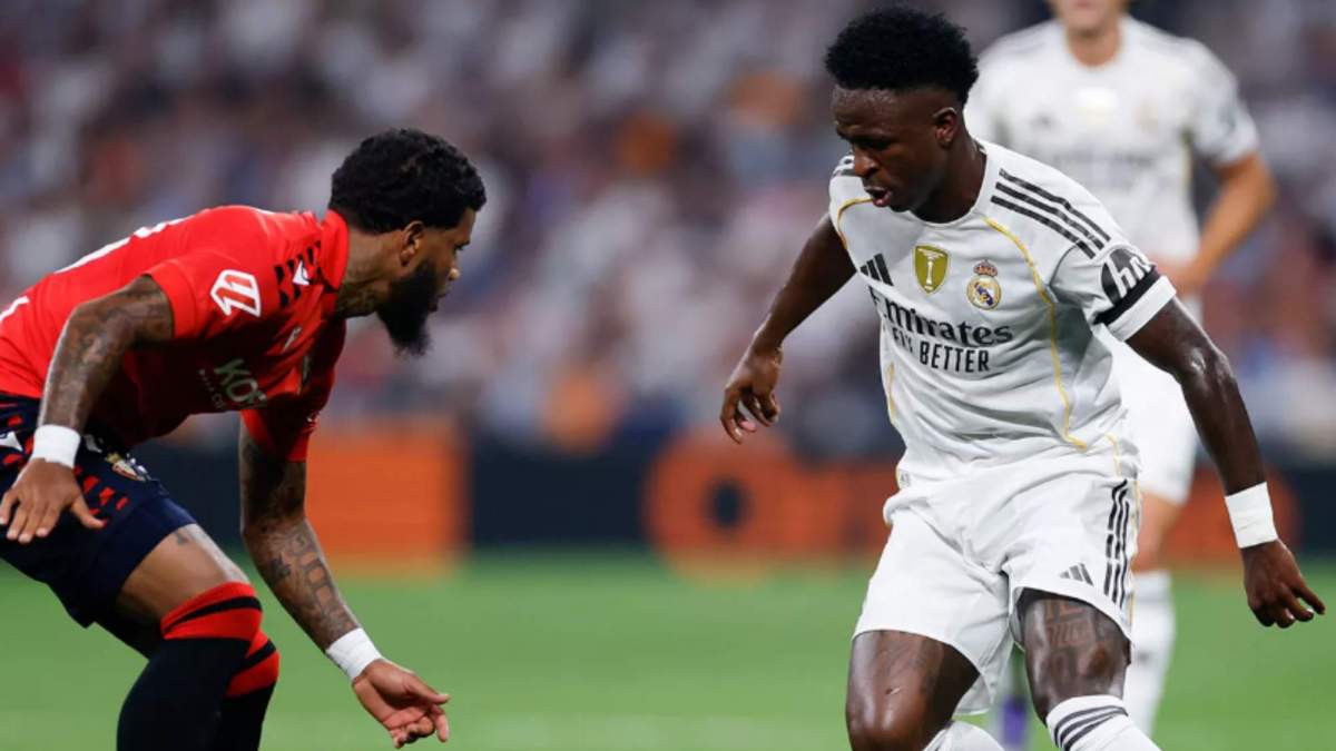 Vinicius durante el Real Madrid CA Osasuna Vinicius durante el Real Madrid CA Osasuna
