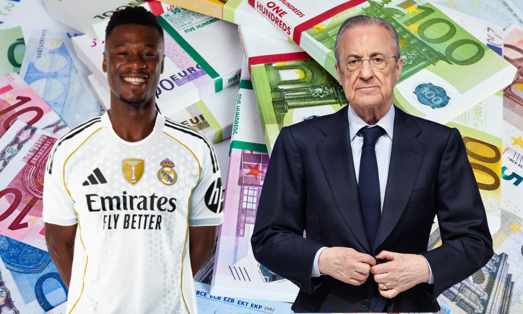 Camavinga y Florentino Pérez