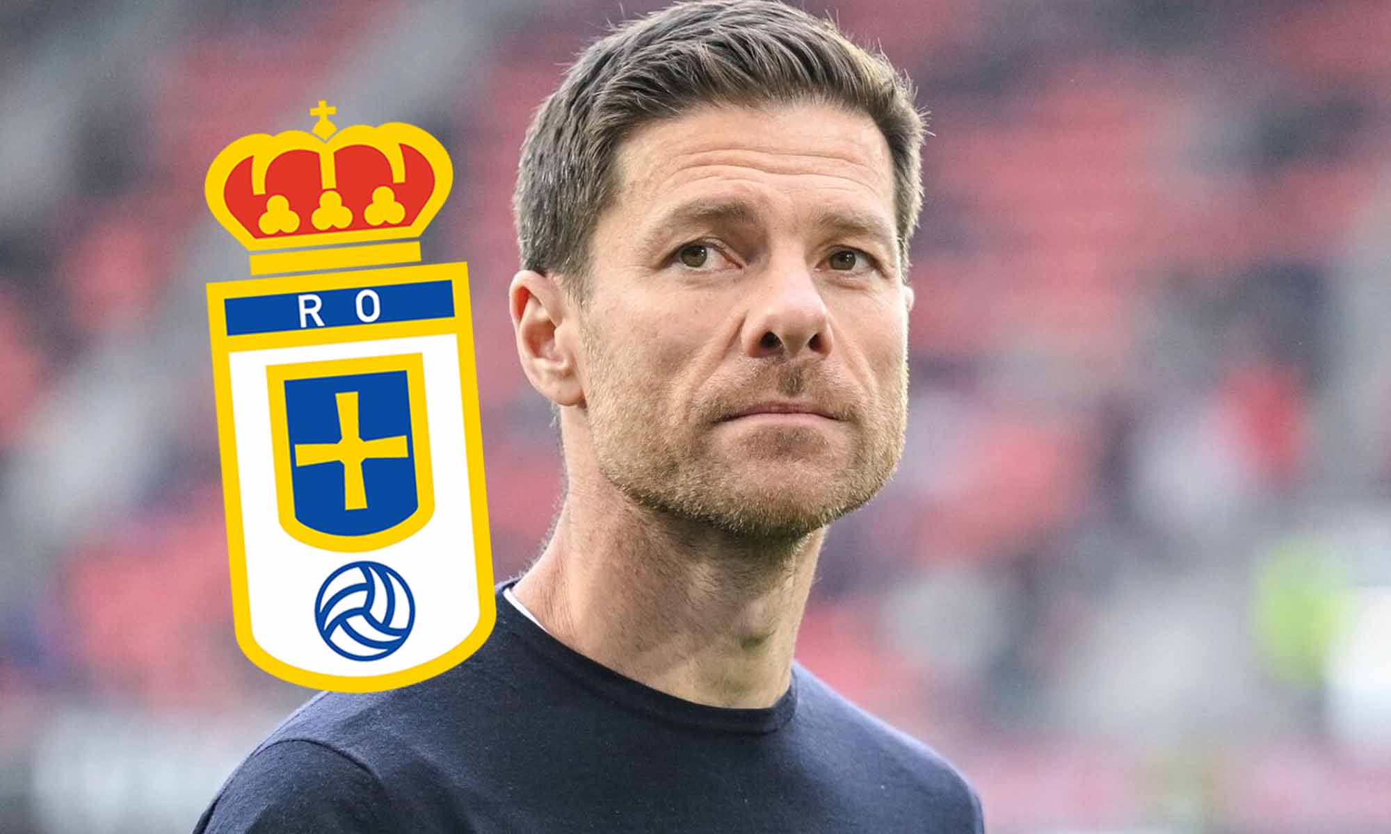 Xabi Alonso con escudo Real Oviedo