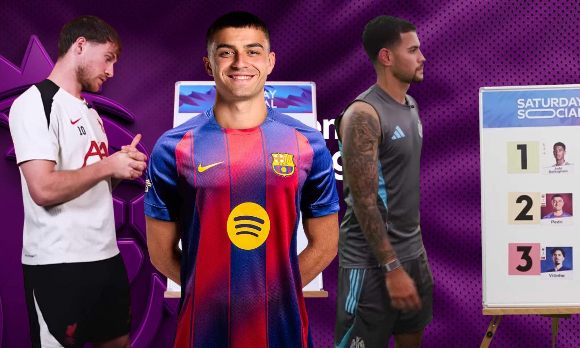 Jugadores de la Premier League y Pedri