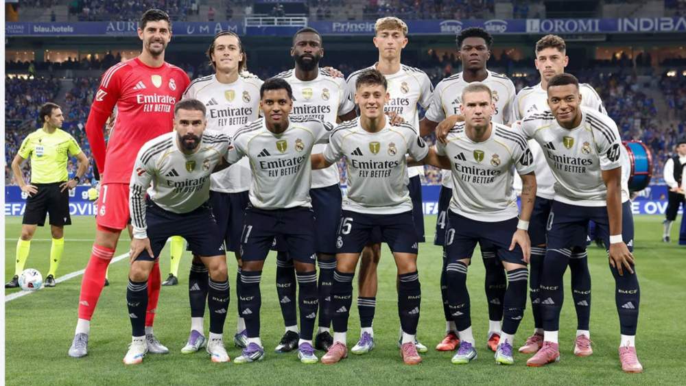 Once del Real Madrid en el Carlos Tartiere