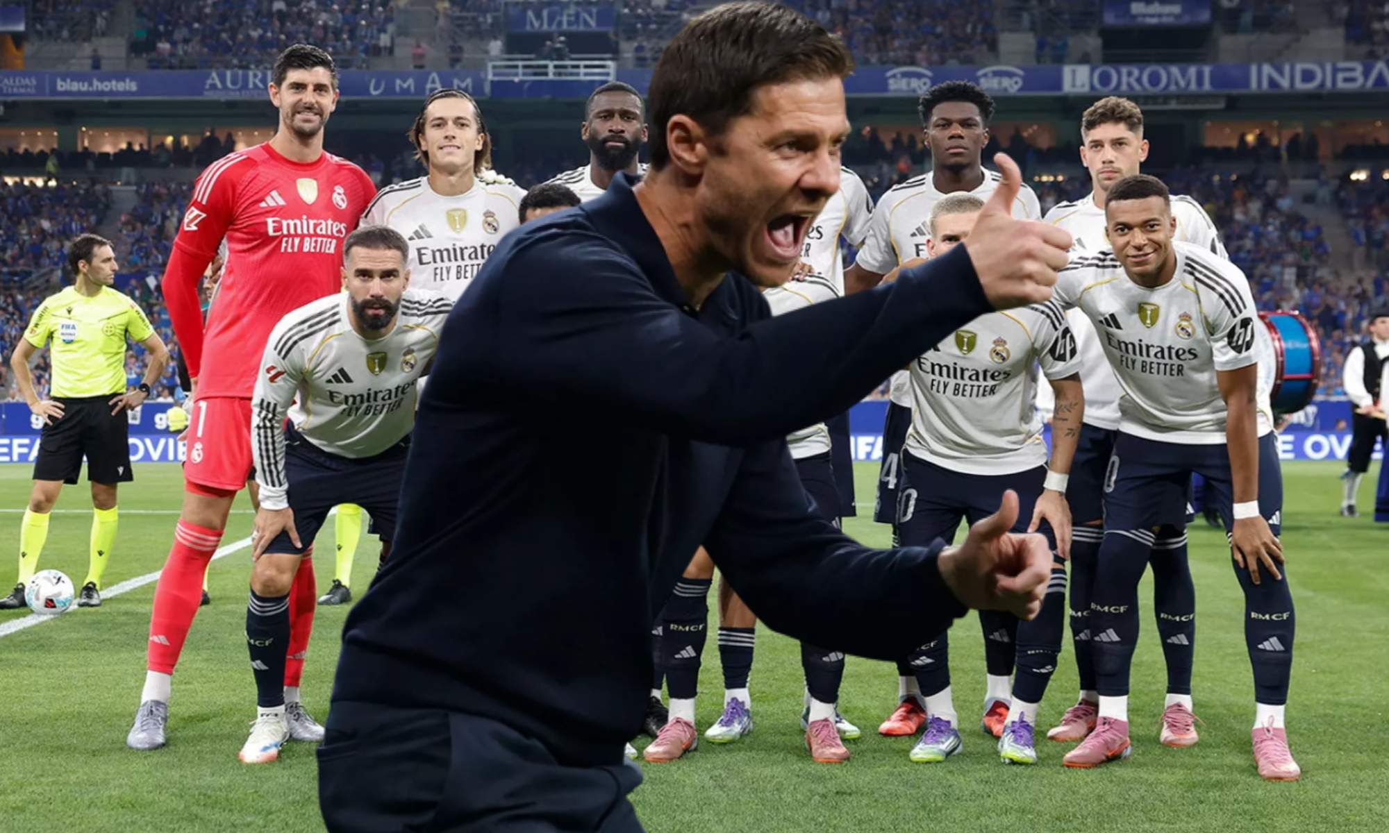 Xabi Alonso y once en Oviedo