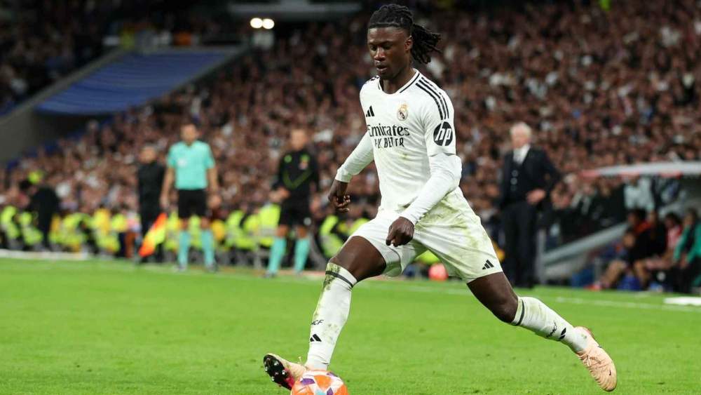 Eduardo Camavinga, en un partido de la temporada pasada con el Real Madrid. Eduardo Camavinga, en un partido de la temporada pasada con el Real Madrid.