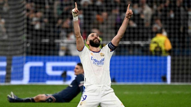 Karim Benzema es el gran responsable de la buena situación del equipo en la Liga y en Champions