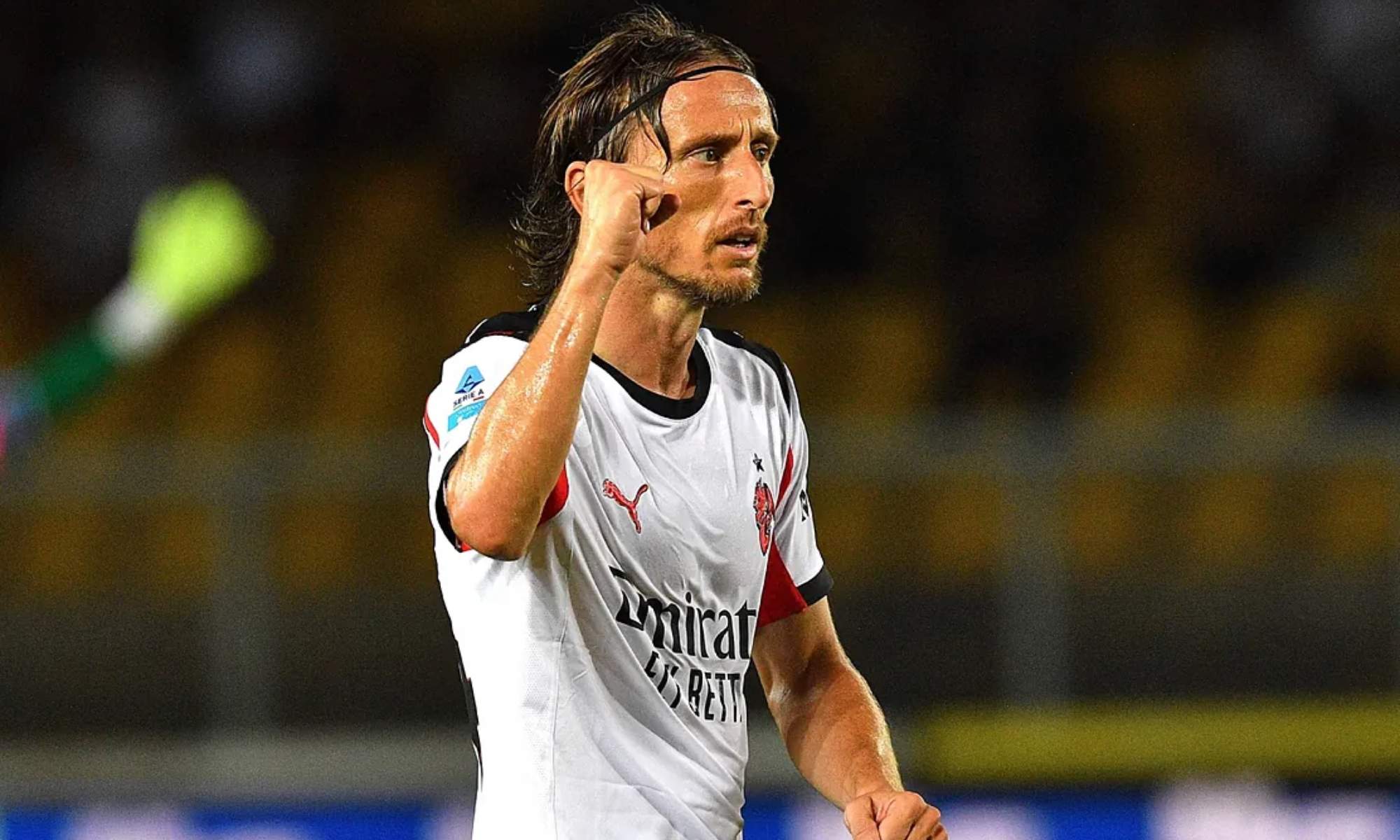 Luka Modric consiguió este viernes su primer triunfo con el Milan ante el Lecce.