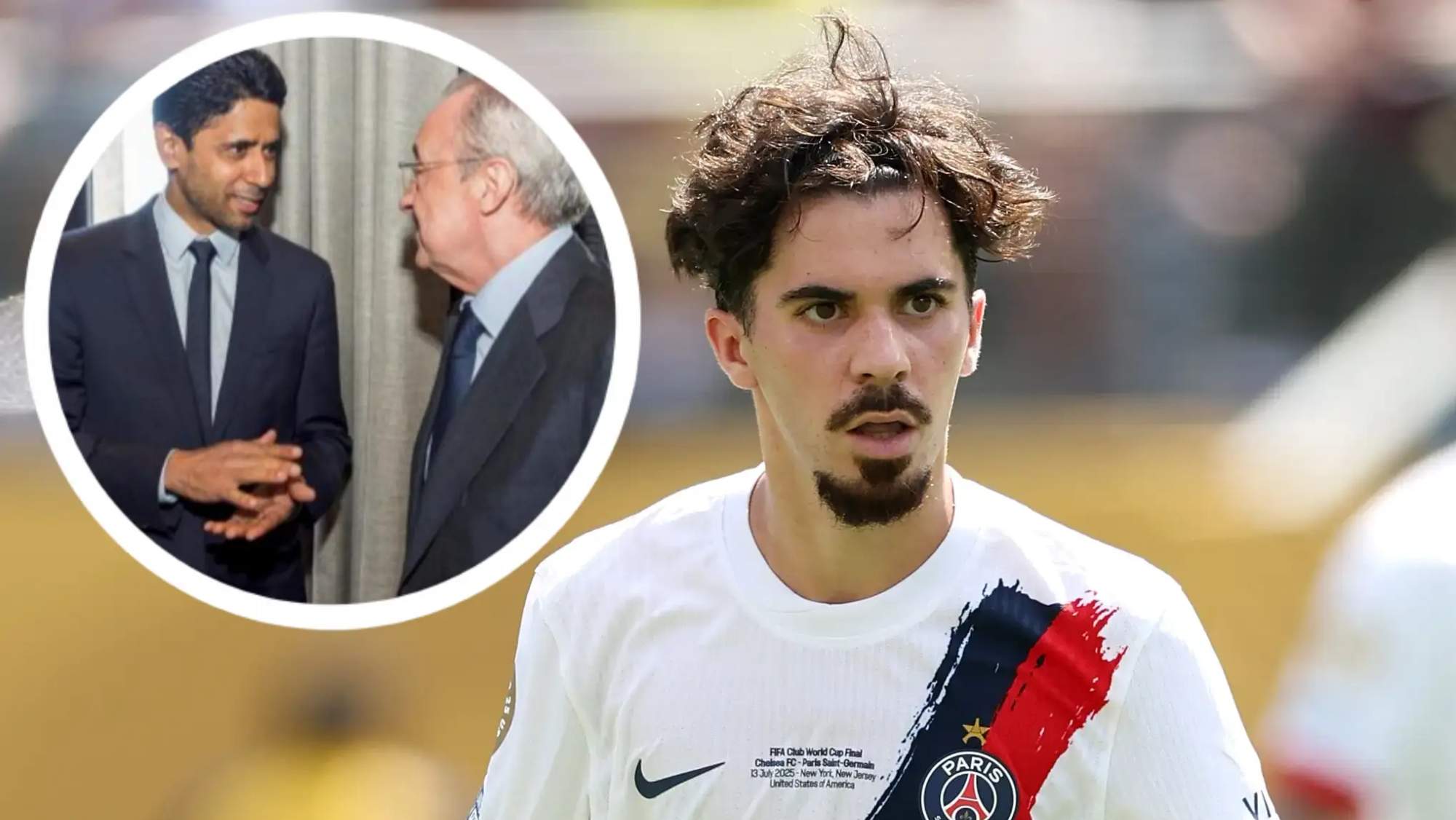 El Paris Saint-Germain teme que Florentino Pérez se haga con Vitinha.