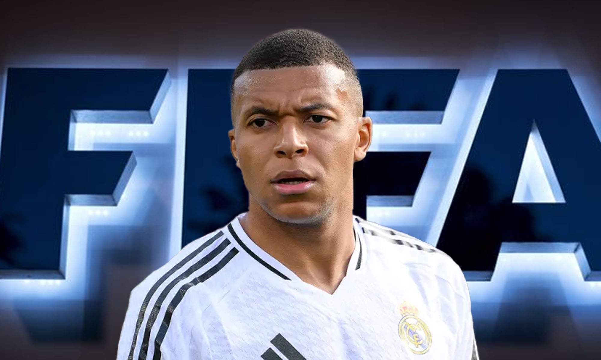 Mbappé con logo FIFA