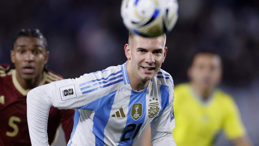 El partido de Franco Mastantuono con Argentina. El partido de Franco Mastantuono con Argentina.