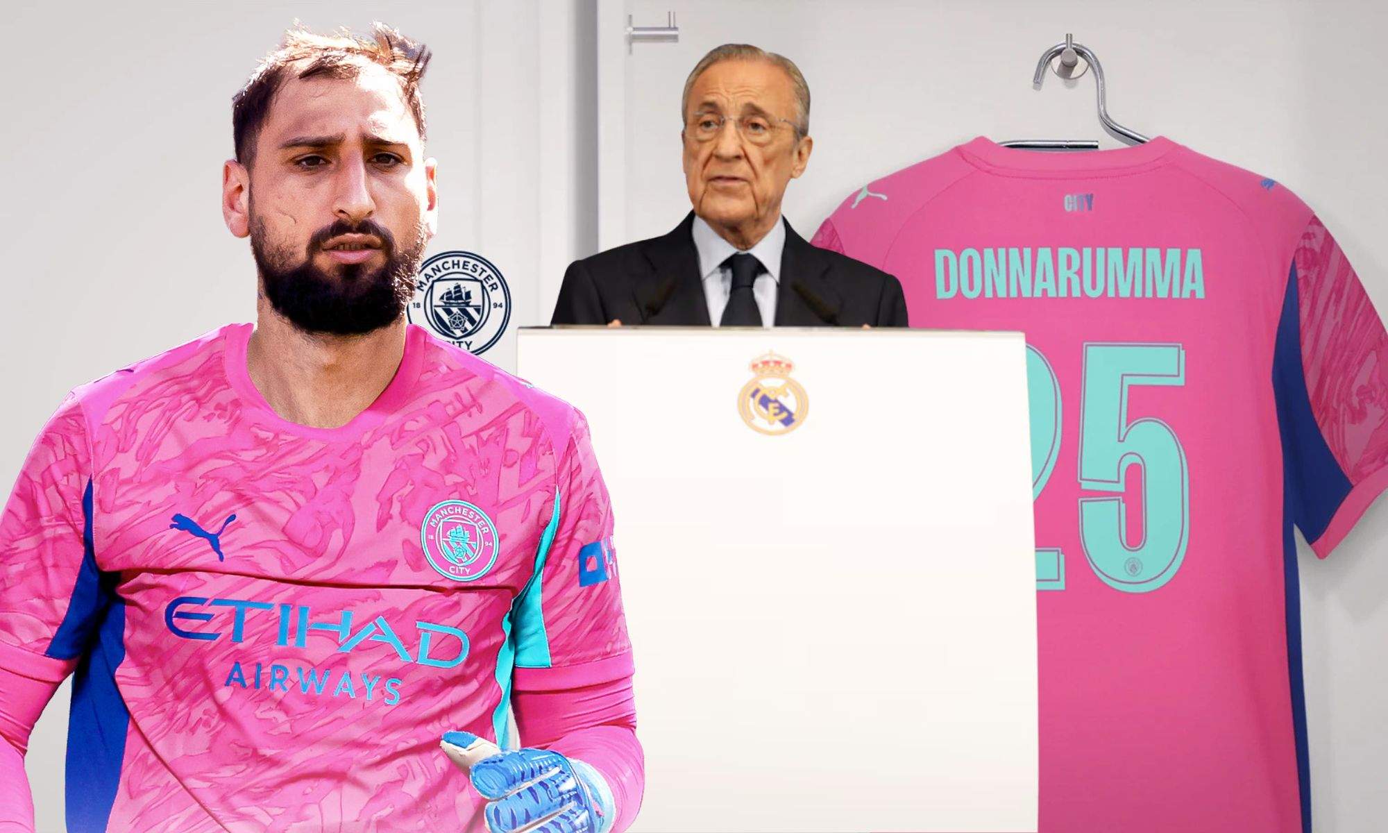 Donnarumma Manchester City y Florentino Pérez Donnarumma Manchester City y Florentino Pérez