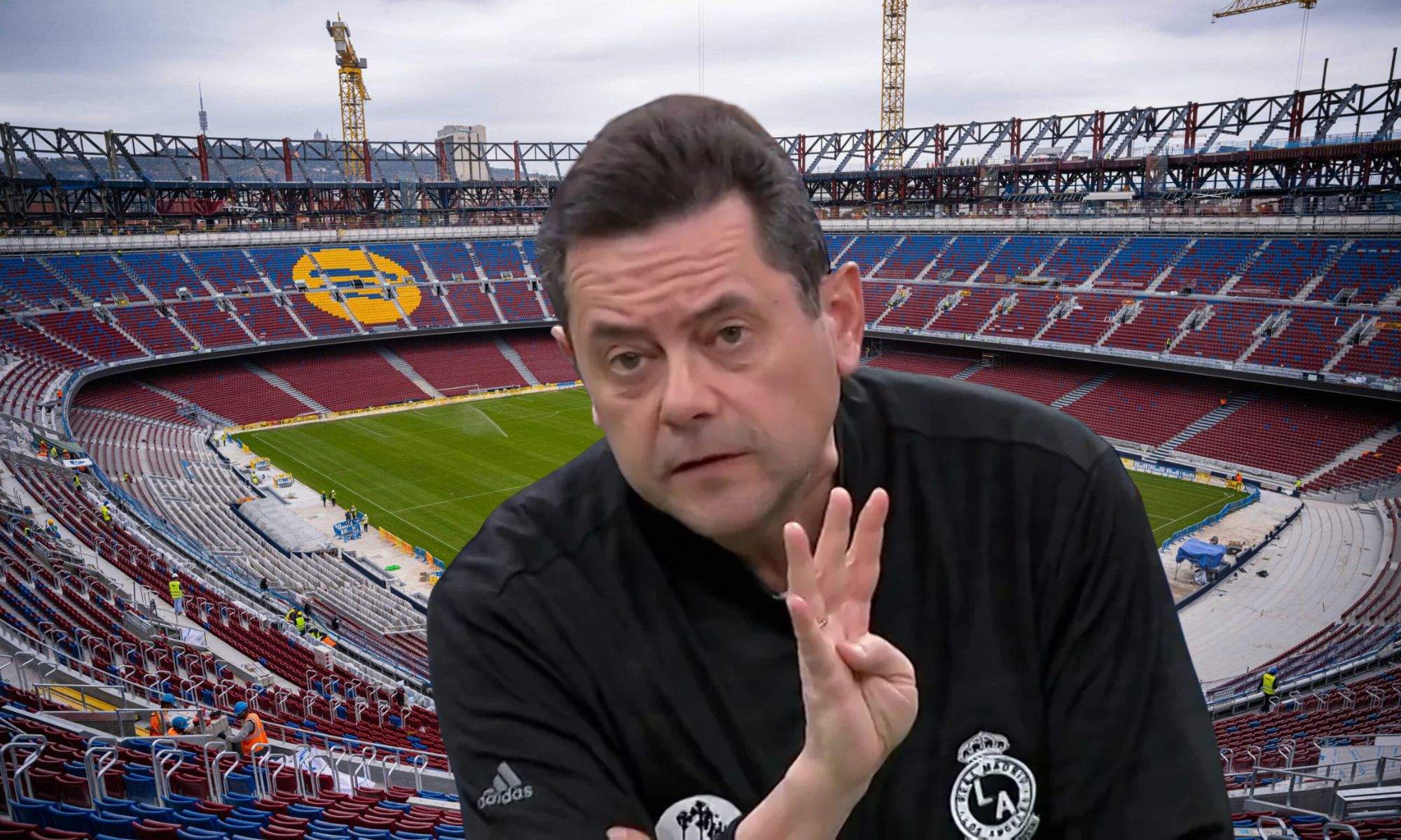Tomás Roncero y el Spotify Camp Nou en obras Tomás Roncero y el Spotify Camp Nou en obras