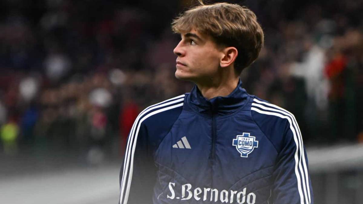 Nico Paz durante un partido con el Como. Nico Paz durante un partido con el Como.