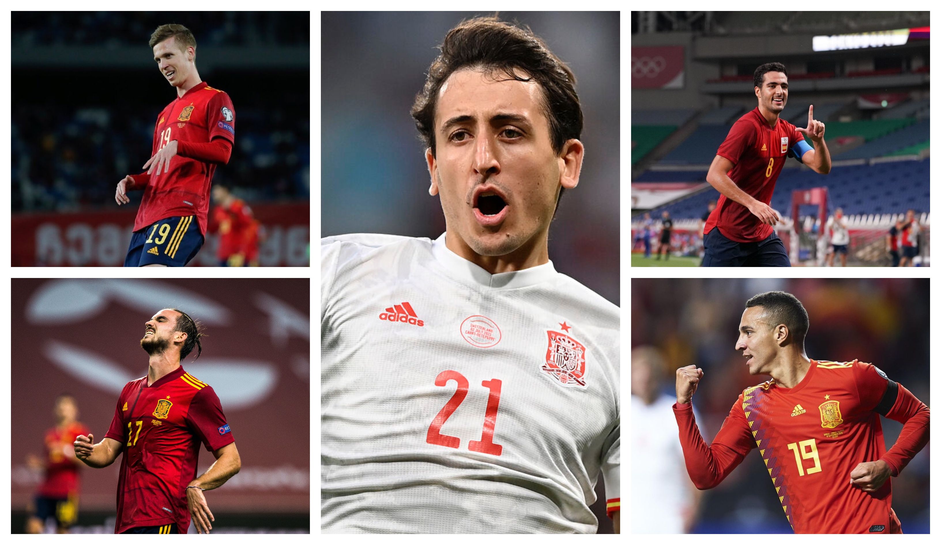 Dani Olmo, Oyarzabal, Merino, Fabián Ruiz y Rodrigo. Cinco españoles que gustan al Madrid.