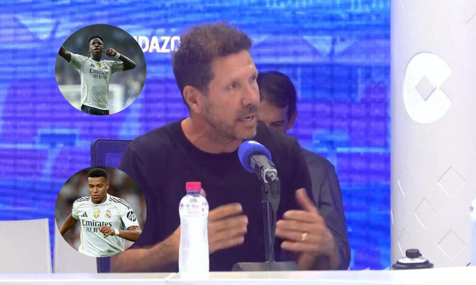 Simeone no se queda con Vinicius ni con Mbappé