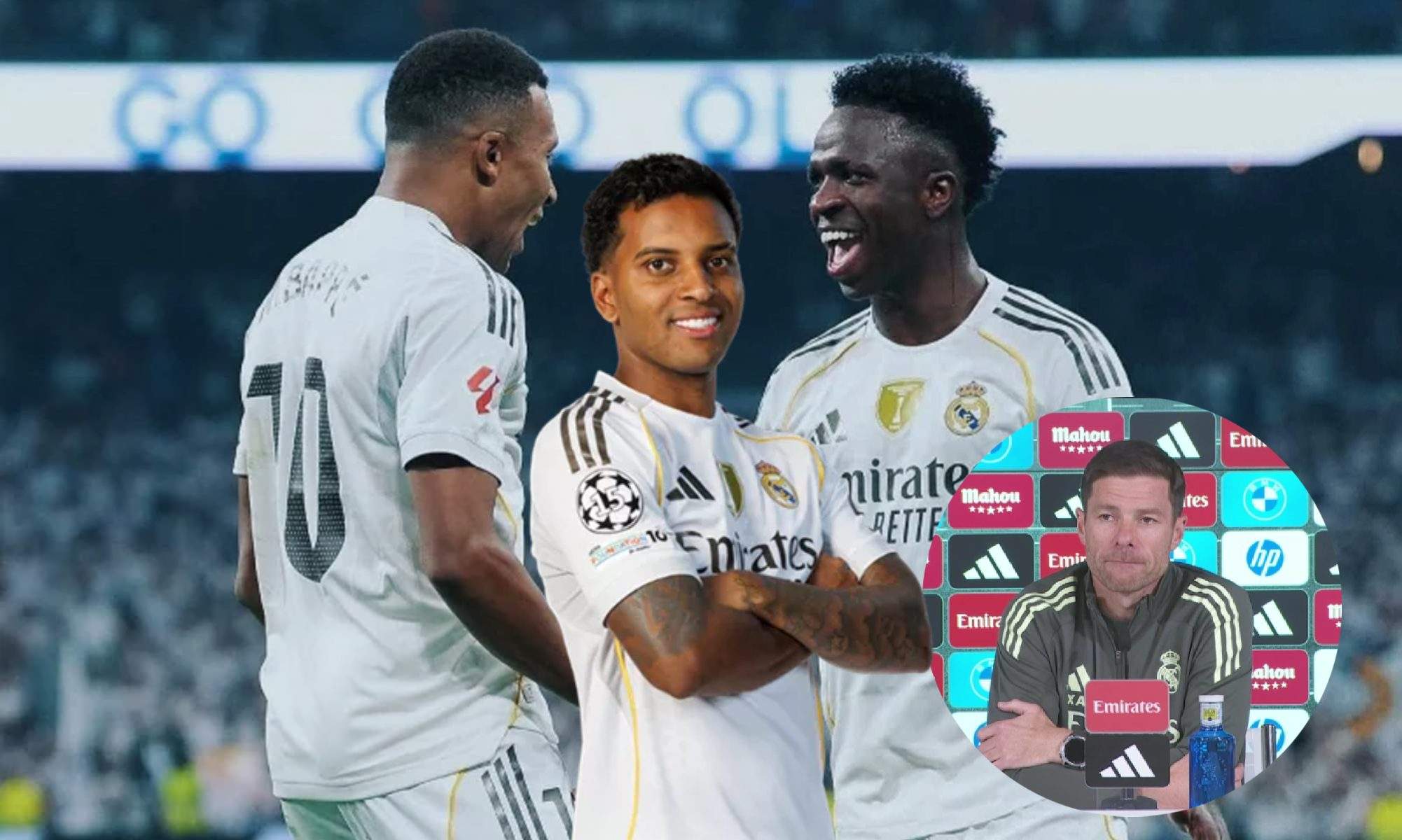 Xabi Alonso habla de Rodrygo, Vinicius y Mbappe